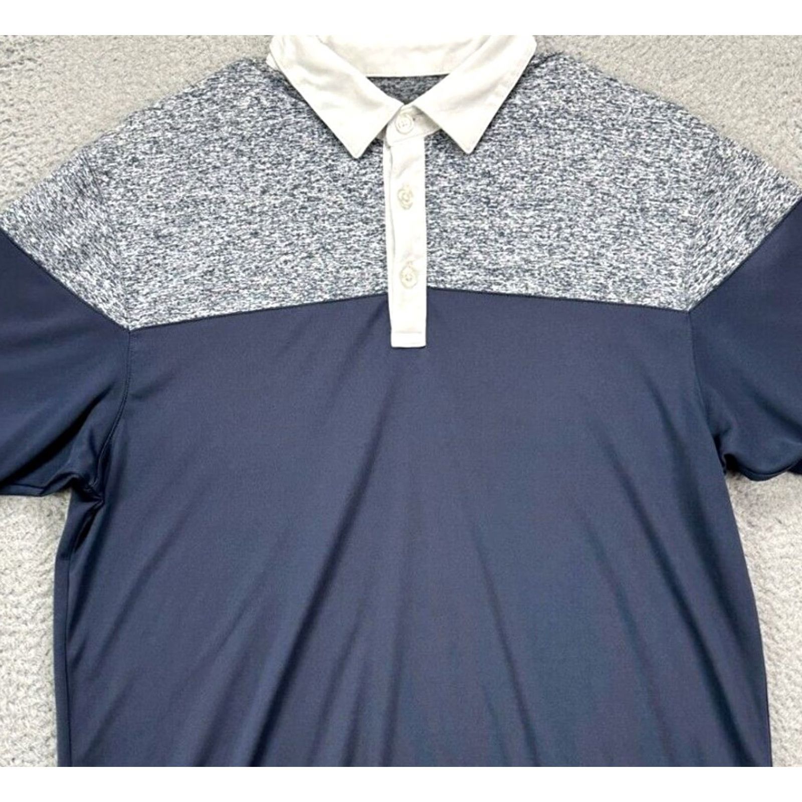 Callaway Callaway Shirt Mens Medium Opti-Dri Colorblock Blue Grey Golf Polo Short Sleeve Polo with Breathable Fabric Summer Casual Athletic Rugby Size US M / EU 48-50 / 2 - 2 Thumbnail