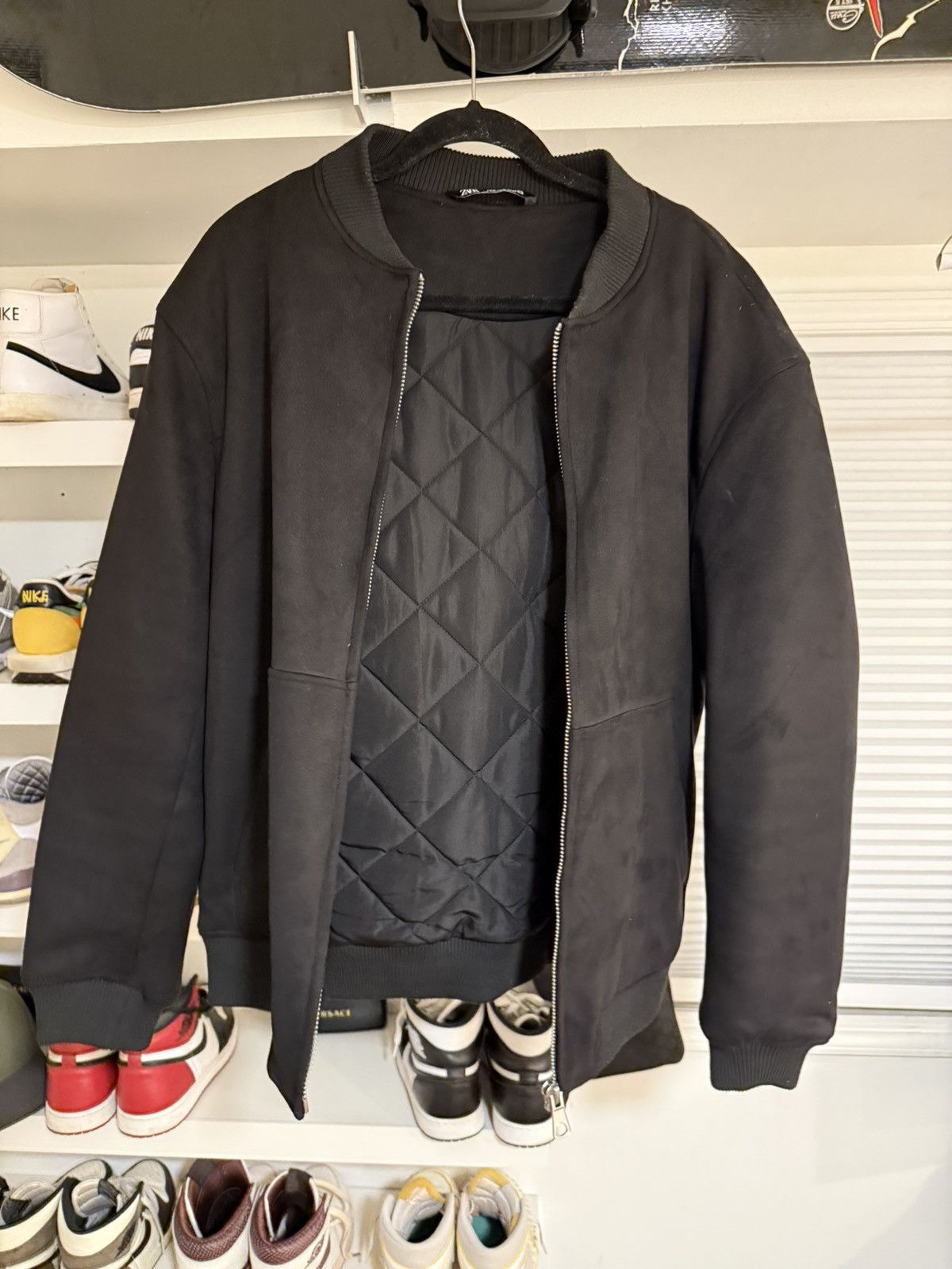 Zara Zara Suede Bomber Jacket - XL Size US XL / EU 56 / 4 - 1 Thumbnail