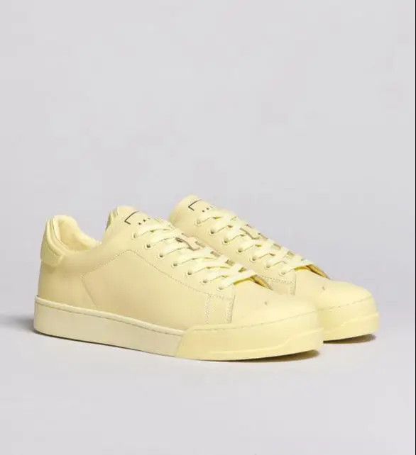 Marni o1w1db10125 Bumper Leather Sneaker in Yellow Size US 5 / IT 35 - 2 Thumbnail