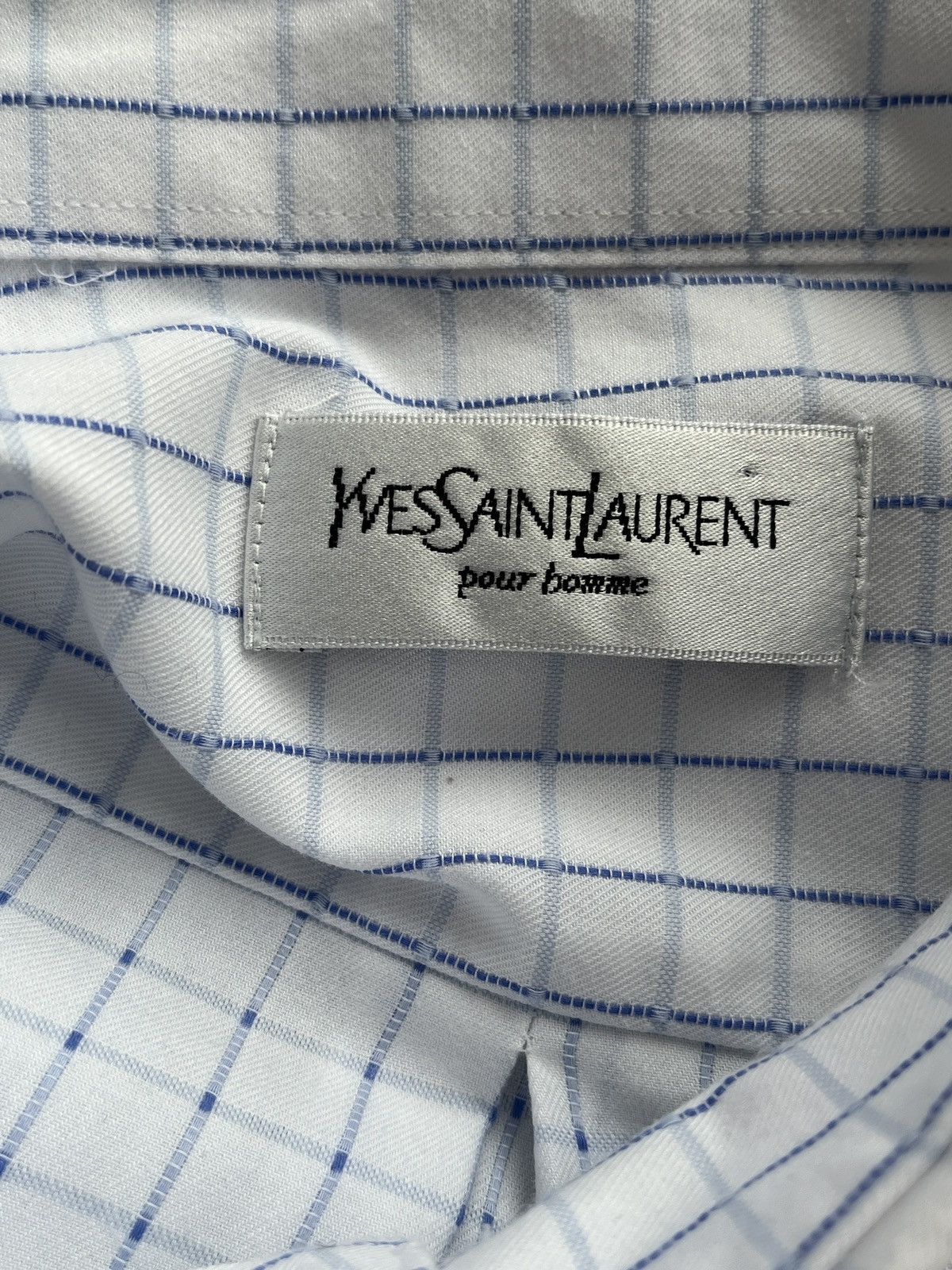 Yves Saint Laurent Vintage Yves Saint Laurent Checked Shirt Paris France YSL Size US XL / EU 56 / 4 - 6 Thumbnail