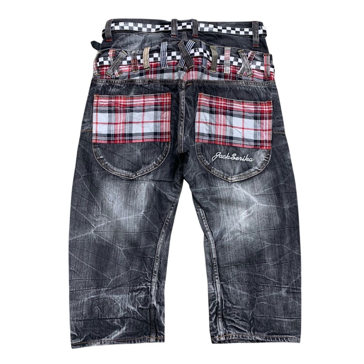 If Six Was Nine × Japanese Brand × Le Grande Bleu (L.G.B.) Lgb Style 2000’s Jack Serika Double Waist Jorts Denim Pants Size US 29 - 10 Thumbnail