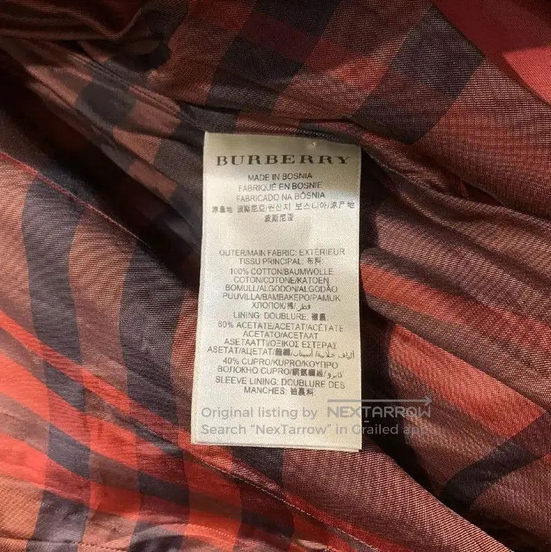 Burberry Burberry Women's Orange Cotton Trench Coat. Size XXS / US 00 / IT 34 - 8 Thumbnail