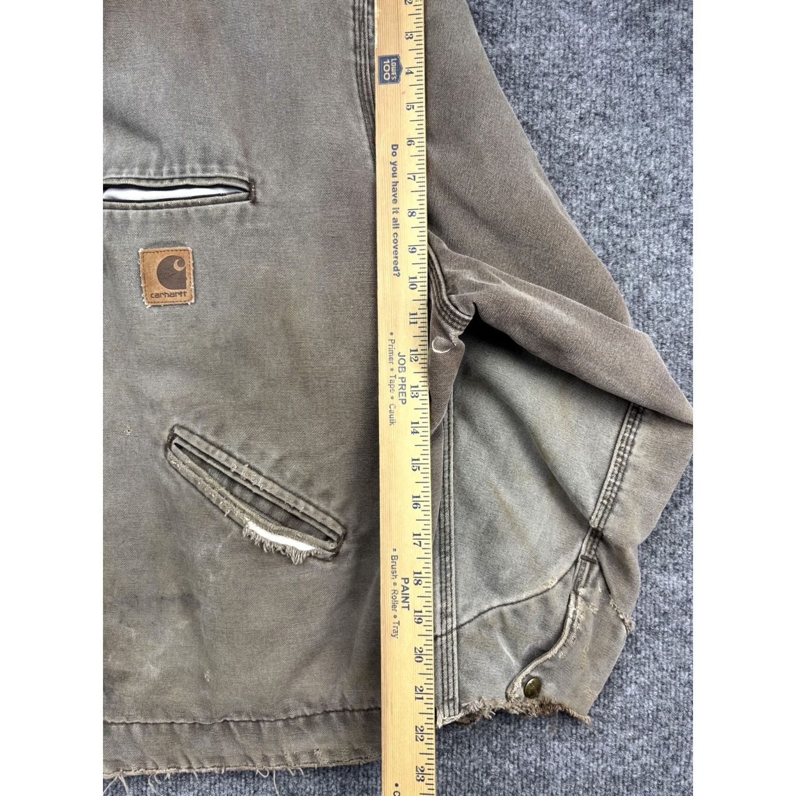 Carhartt Vintage Carhartt J97 Blanket-Lined Detroit Mens XL Green Canvas Work Heavy Jacket Size US XL / EU 56 / 4 - 4 Thumbnail