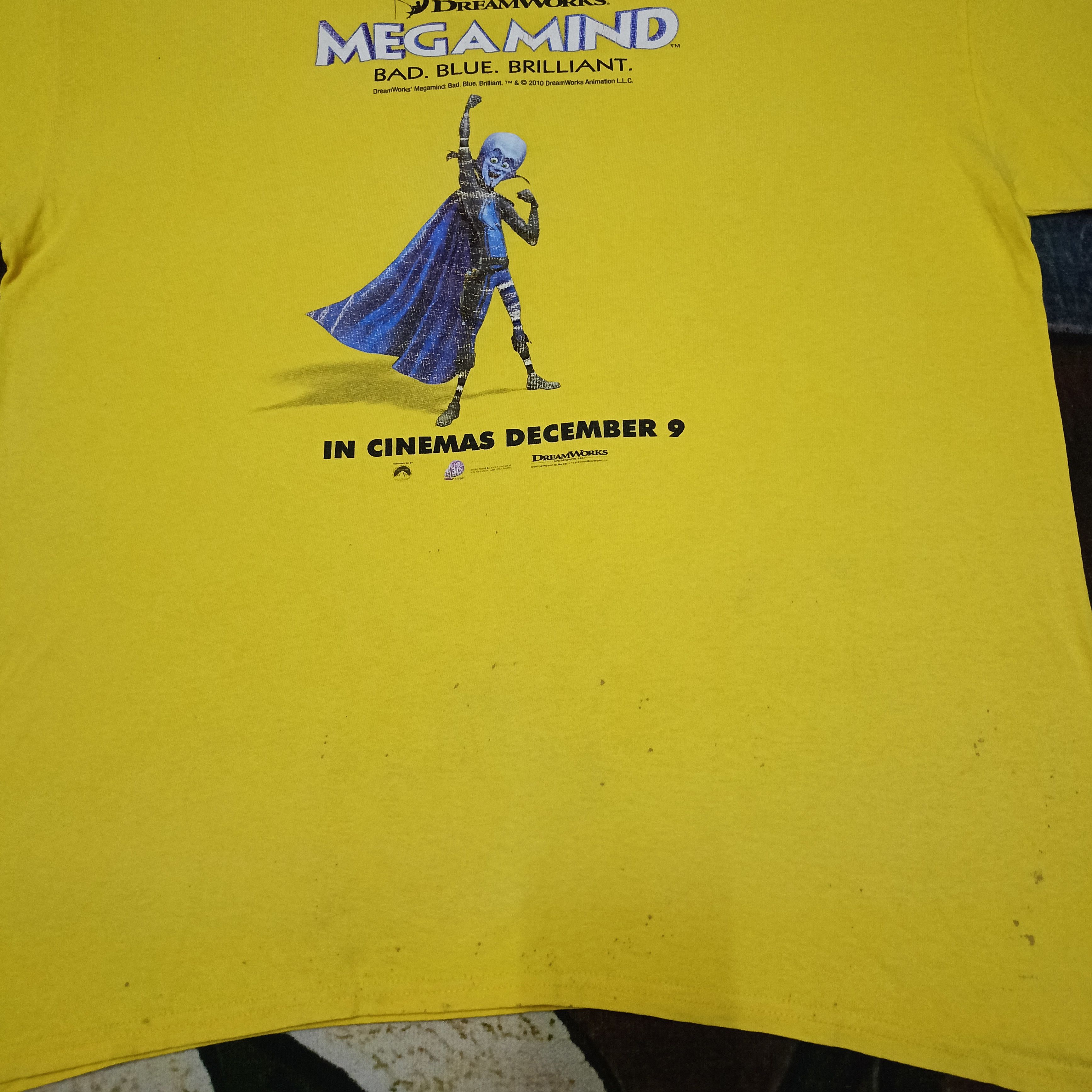 Vintage 2010 DREAMWORKS MEGAMIND: BAD. BLUE. BRILLIANT. Size US L / EU 52-54 / 3 - 5 Thumbnail
