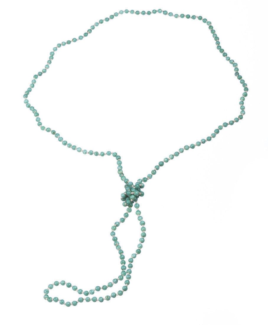 Designer Chinese Peking Glass Bead Flapper Necklace Size ONE SIZE - 3 Thumbnail