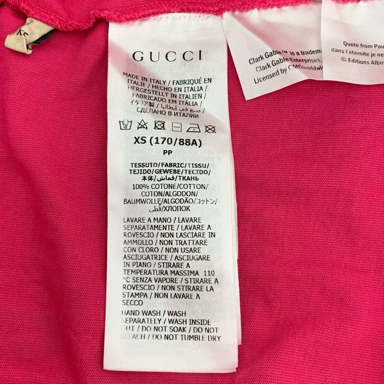 Gucci Gucci Logo letter print red round-neck cotton short-sleeved Size US XS / EU 42 / 0 - 7 Thumbnail