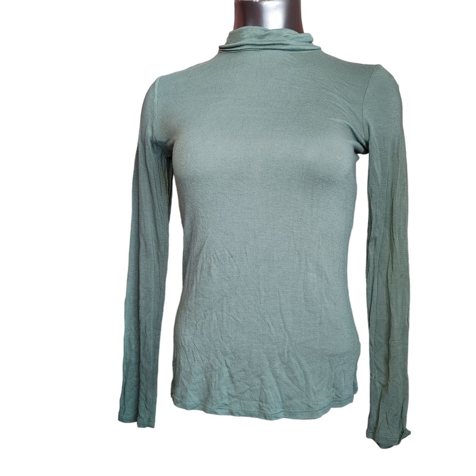 MCM MCM Womens M Long Sleeve Tight Knit Mock Neck Top Shirt Size M / US 6-8 / IT 42-44 - 1 Thumbnail