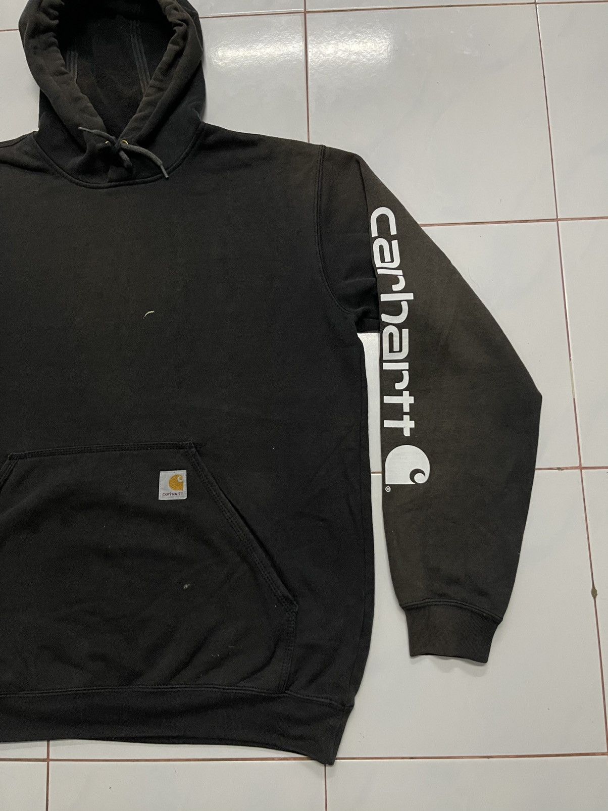 Carhartt S/S 2022 CARHARTT HOODIE SPELL OUT SLEEVE SUN FADED Size US M / EU 48-50 / 2 - 3 Thumbnail