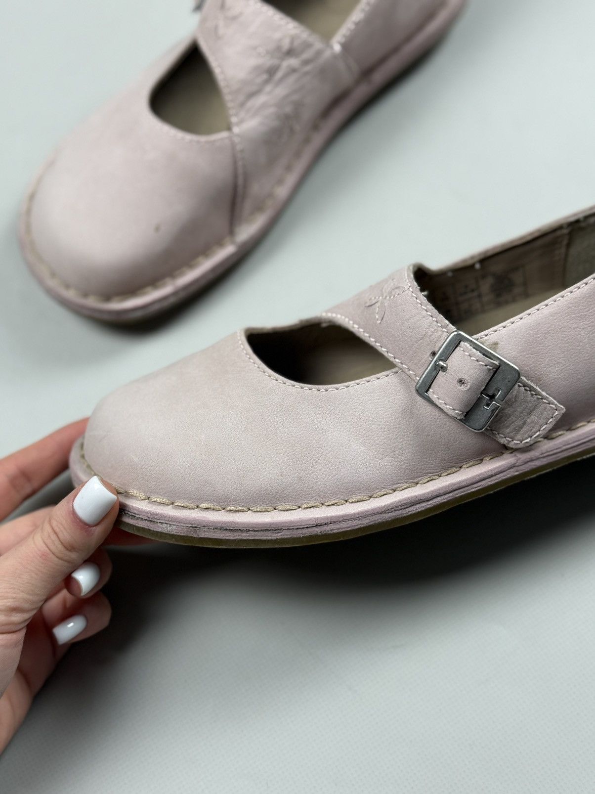 Dr. Martens Dr. Martens 3808 Mary Jane Ladies Leather Flats Sandals Size US 7 / IT 37 - 13 Thumbnail