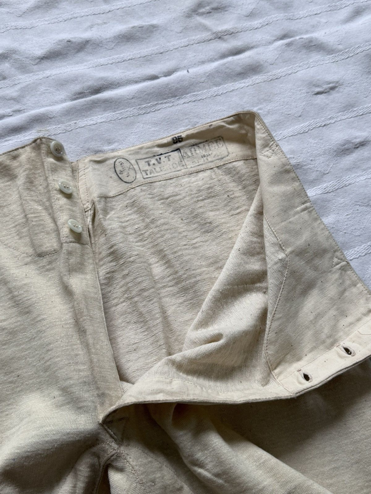 Vintage Vintage 1951 Dated French Military Underwear Thermal Pants Size US 34 / EU 50 - 5 Thumbnail