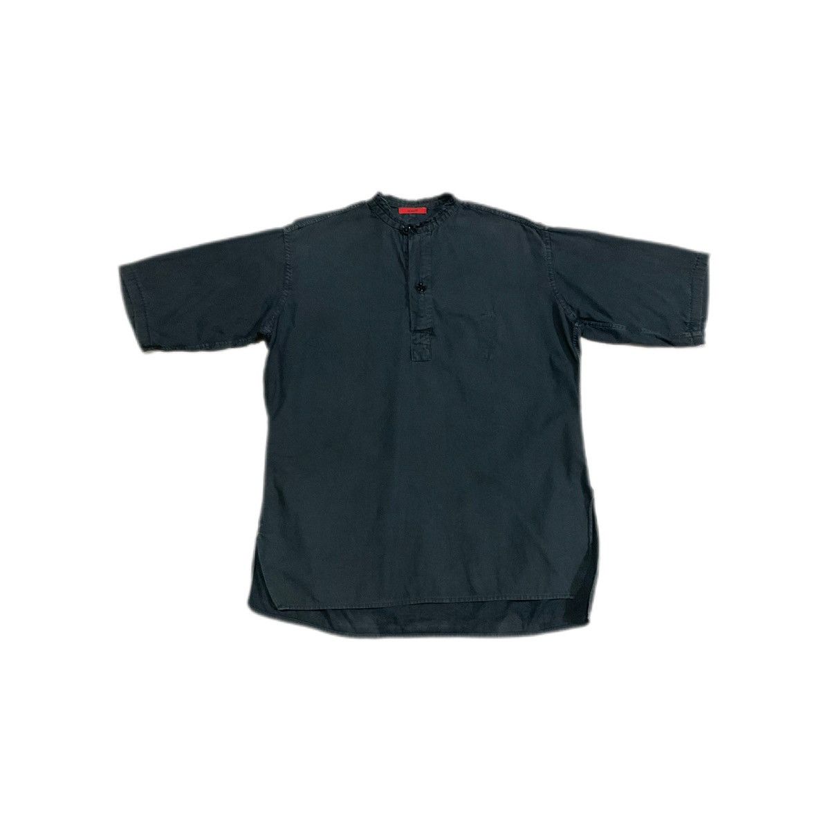 Designer × If Six Was Nine × Japanese Brand 🔥Rare Archived 0044 Half Button Ups Frayed Shirt Size US L / EU 52-54 / 3 - 2 Thumbnail