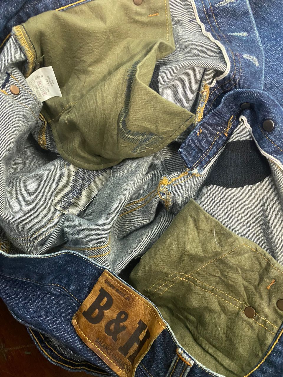 Other Vintage B&H balance &harmony selvedge denim jeans Size US 34 / EU 50 - 10 Thumbnail