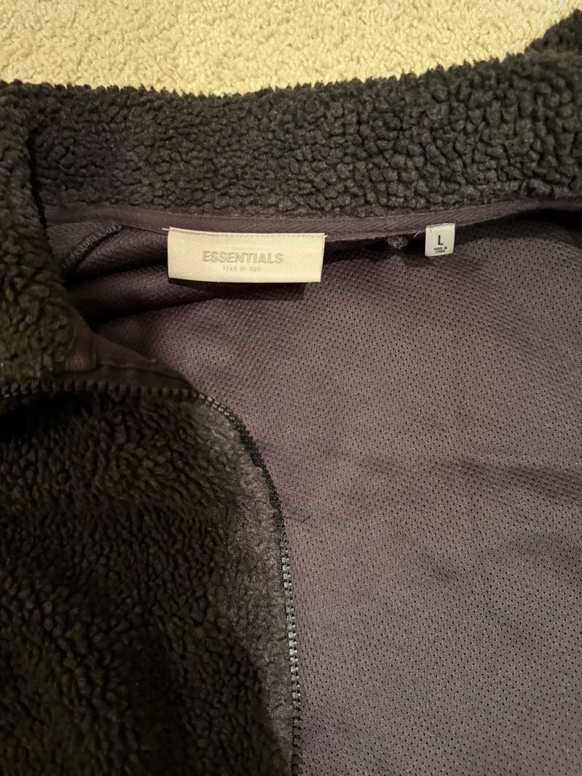 Designer × Essentials Essentials Fear of God Sherpa Jacket Size US L / EU 52-54 / 3 - 3 Thumbnail
