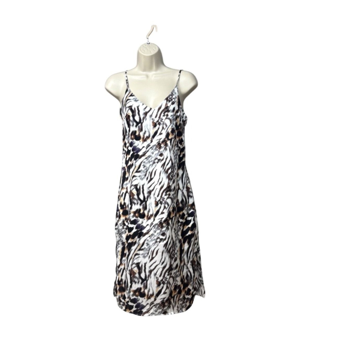Other One Clothing Juniors' Animal-Print Slip Dress, XXS Size XXS / US 00 / IT 34 - 9 Thumbnail