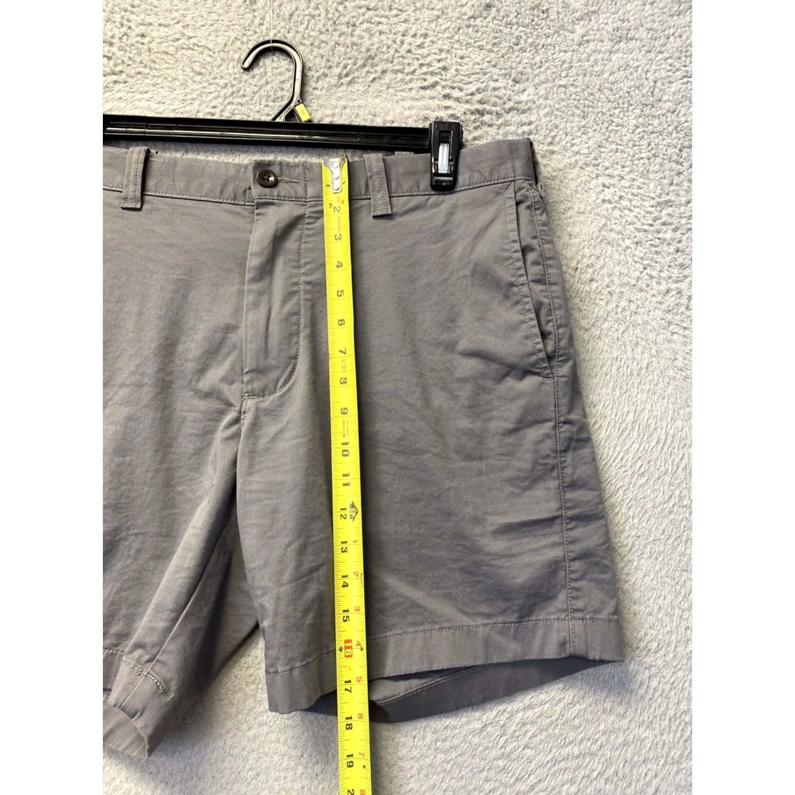 J.Crew J.CREW Shorts Men 36 Gray Chino Flat Front Pockets Stretch /0827 Size US 36 / EU 52 - 6 Thumbnail