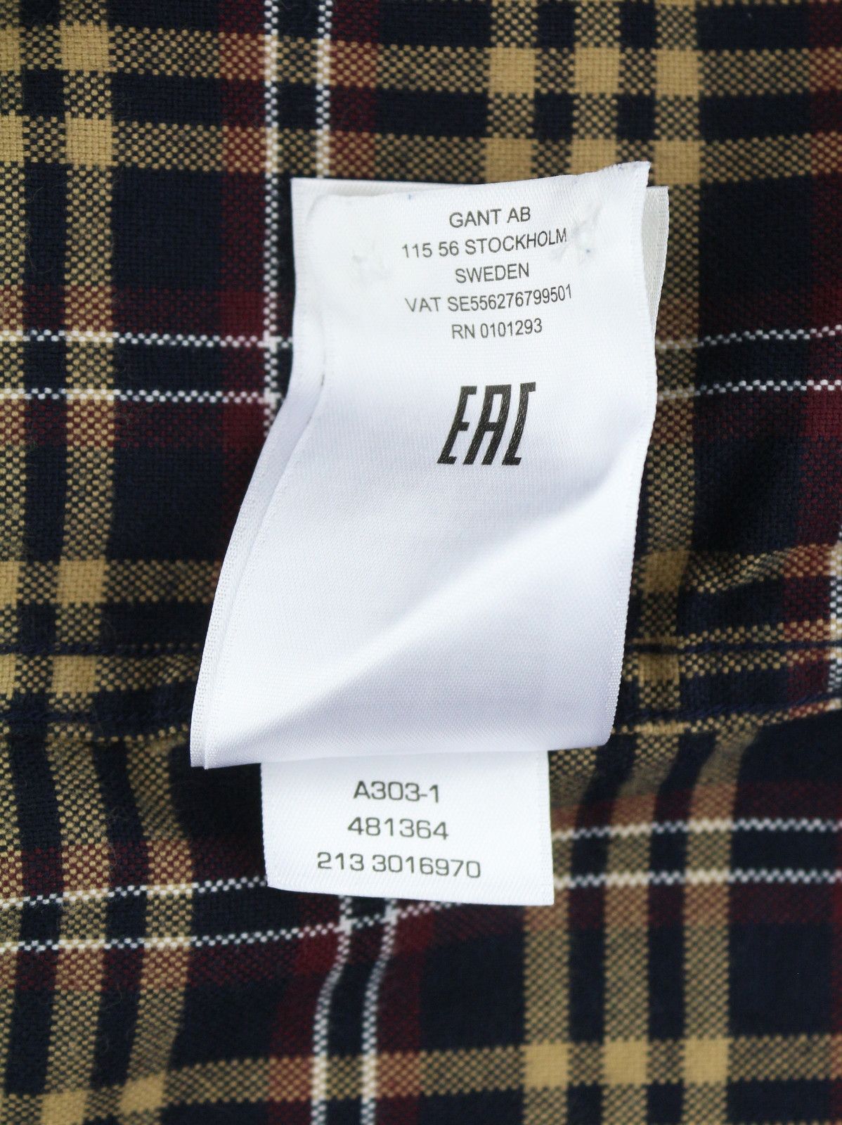 Gant REG BRUSHED OXF CHECK M Royal Port Red Button 87505 Size US M / EU 48-50 / 2 - 9 Thumbnail