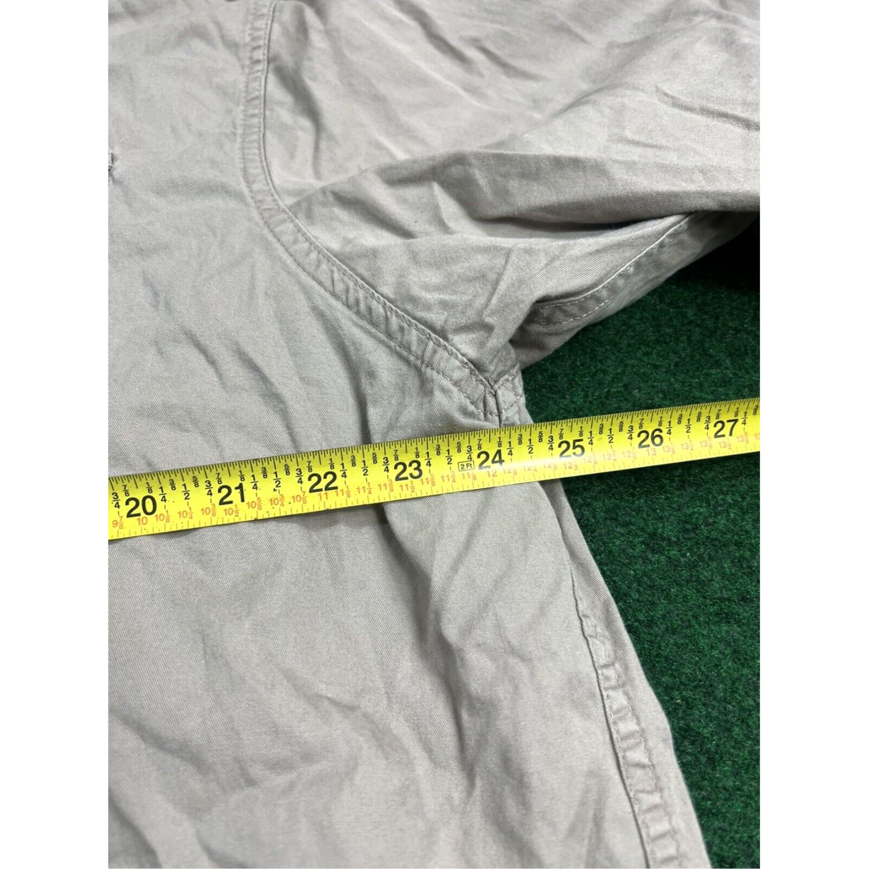 Wrangler Wrangler Mens Beige Shirt Size 2XL Premium Quality Button-Up Short Sleeve Size US XXL / EU 58 / 5 - 7 Thumbnail