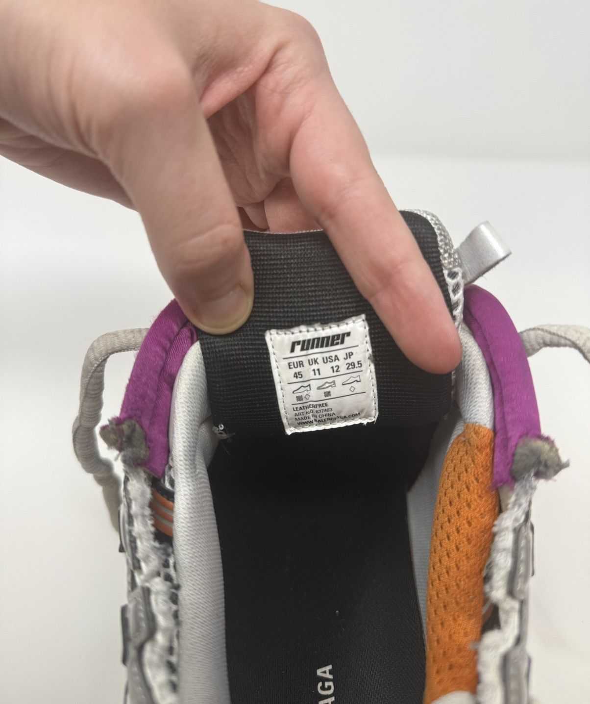 Balenciaga Runner Sneaker Multicolor Low Top Sneakers