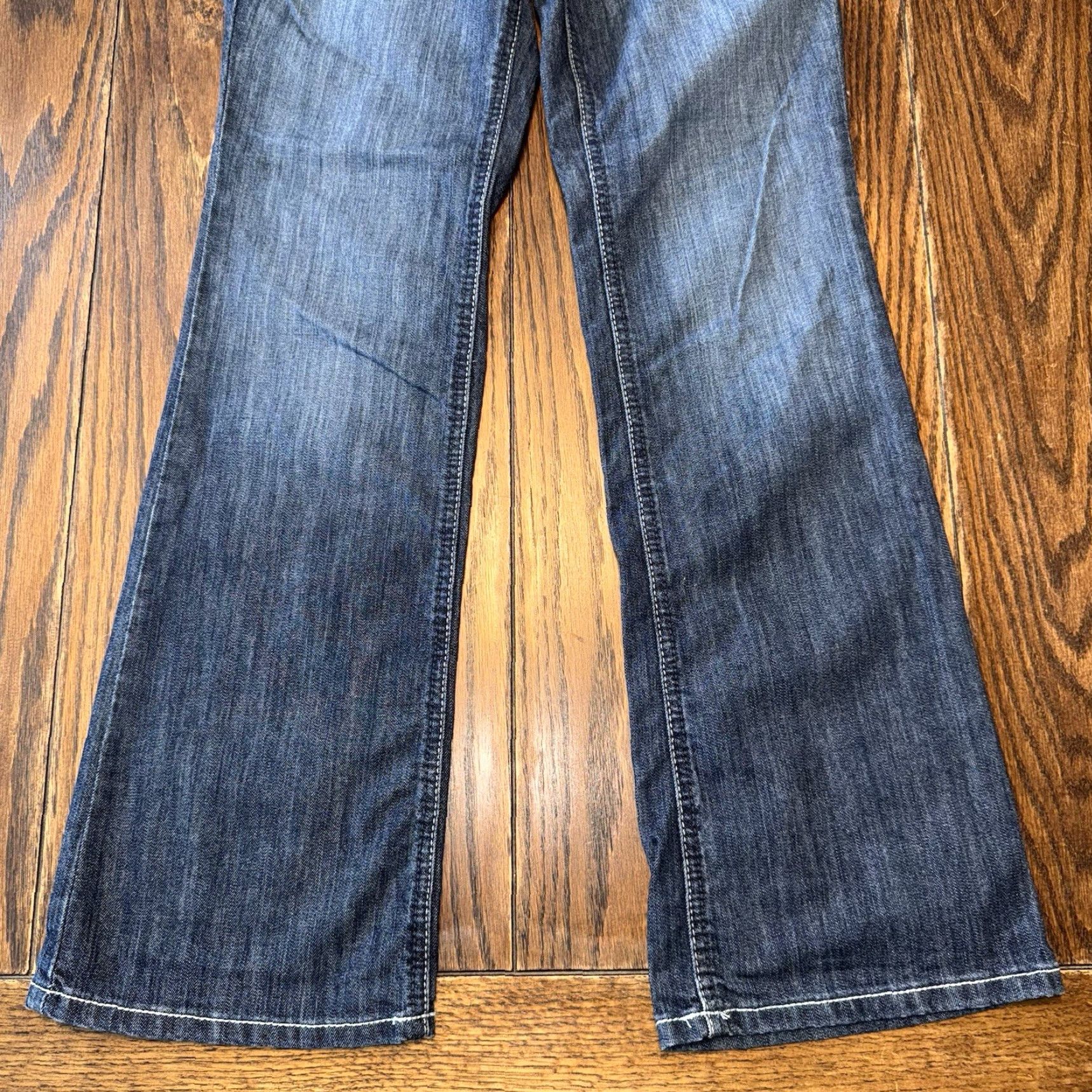 Ariat Ariat Real Jeans Womens 27S Blue Denim Mid Rise Stretch Bootcut 30x32 Jeans Size 27" / US 4 / IT 40 - 2 Thumbnail