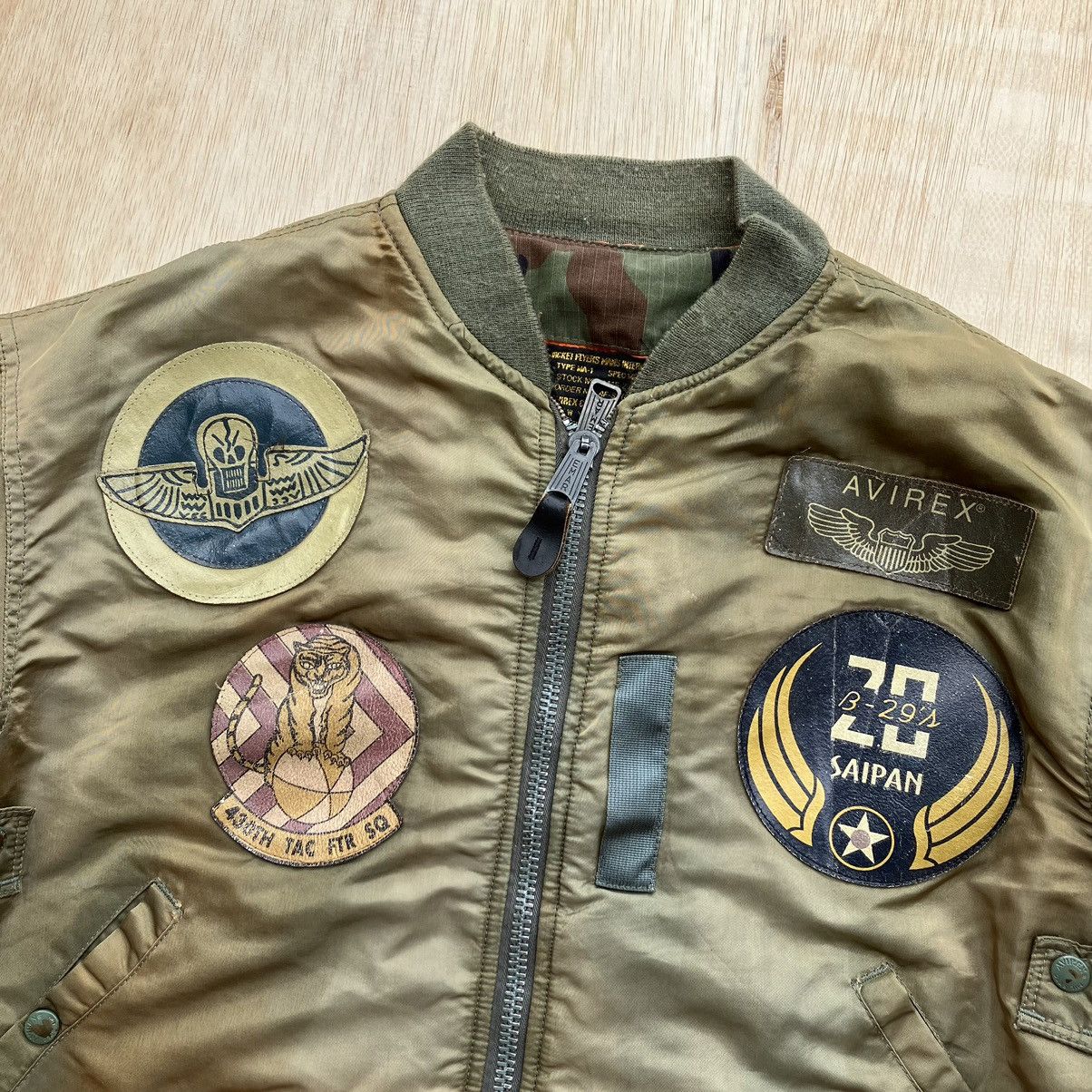 Alpha Industries × Avirex BOMBER AVIREX SAIPAN FADED STRIPES WITH USE Size US L / EU 52-54 / 3 - 2 Thumbnail