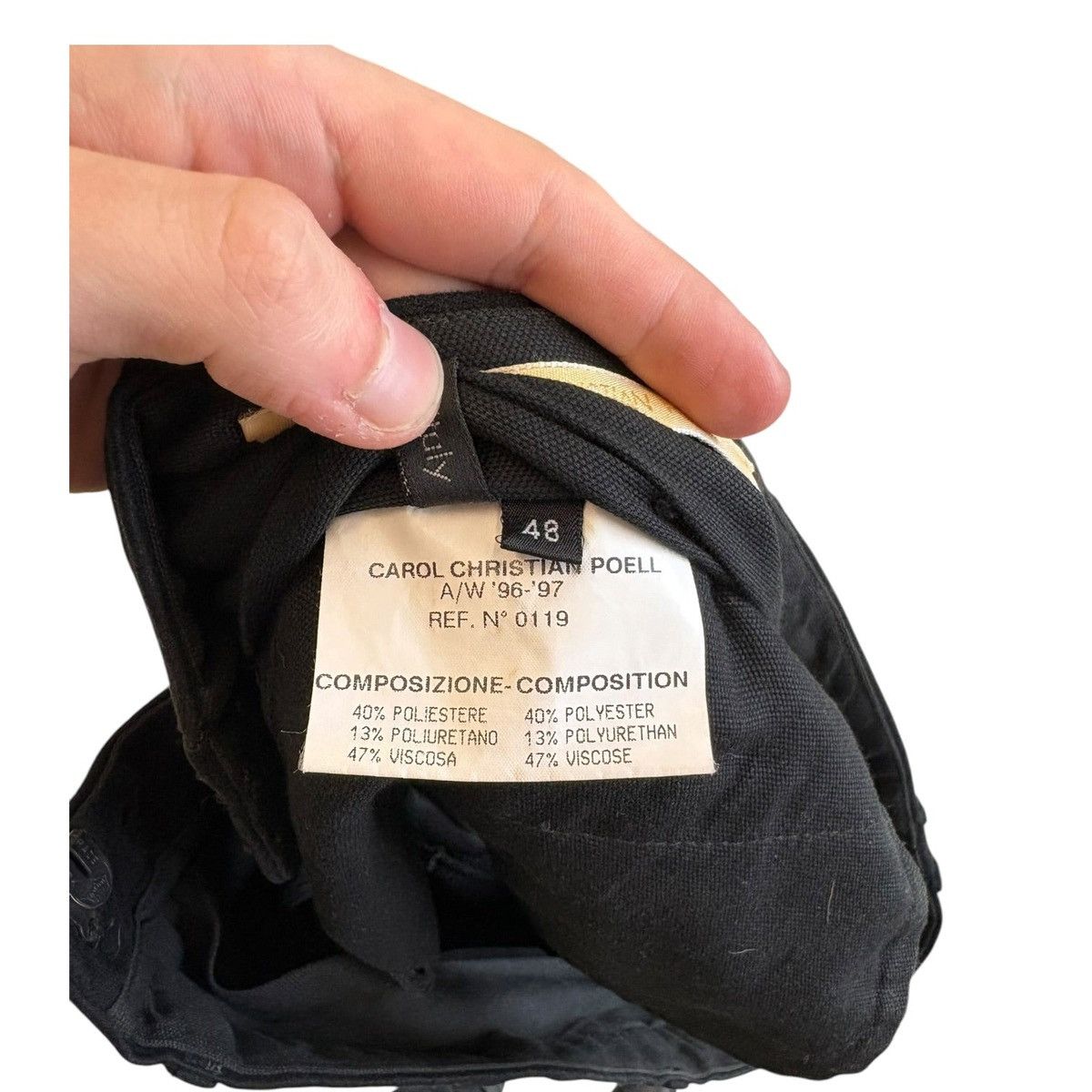 Carol Christian Poell Carol Christian Poell AW96 Hidden Pocket Trousers Size US 31 - 4 Thumbnail