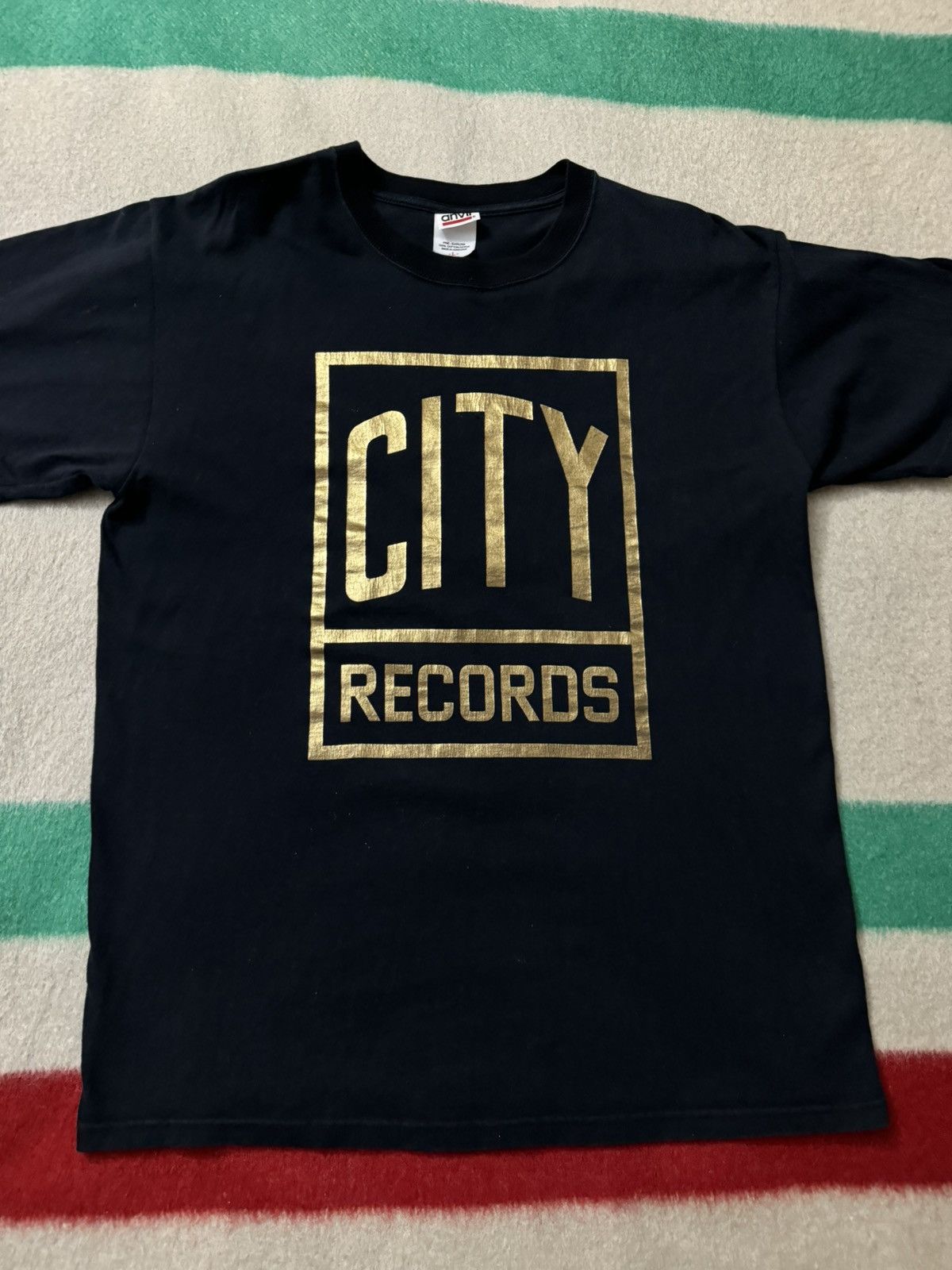 Japanese Brand × Number (N)ine × Takahiromiyashita The Soloist. Number (N)ine Takahiro High Streets City Records Shirt Large Size US L / EU 52-54 / 3 - 4 Thumbnail