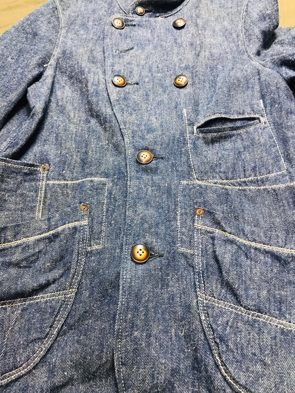 Japanese Brand Vintage John Bull Denim Long Jacket Size US M / EU 48-50 / 2 - 8 Thumbnail