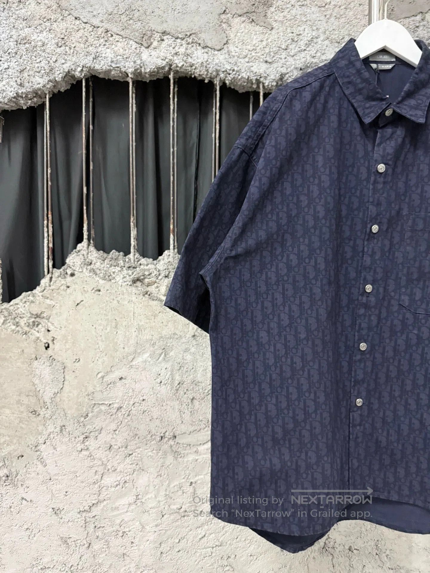 Dior dior print denim short sleeve shirt. Size US M / EU 48-50 / 2 - 3 Thumbnail