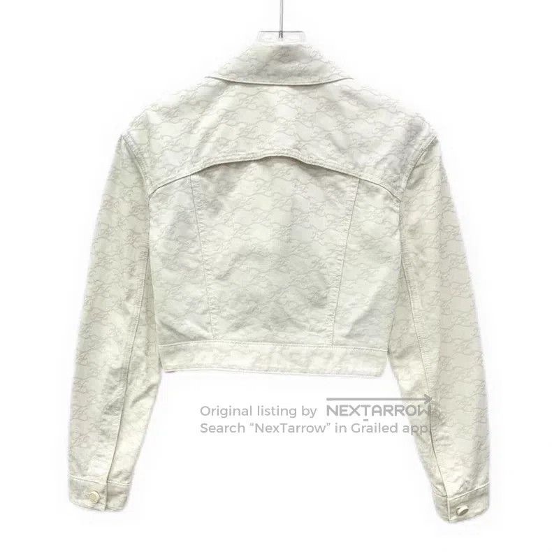 Fendi Fendi Beige logo letter full-print cotton turn-down collar Size XS / US 0-2 / IT 36-38 - 2 Thumbnail