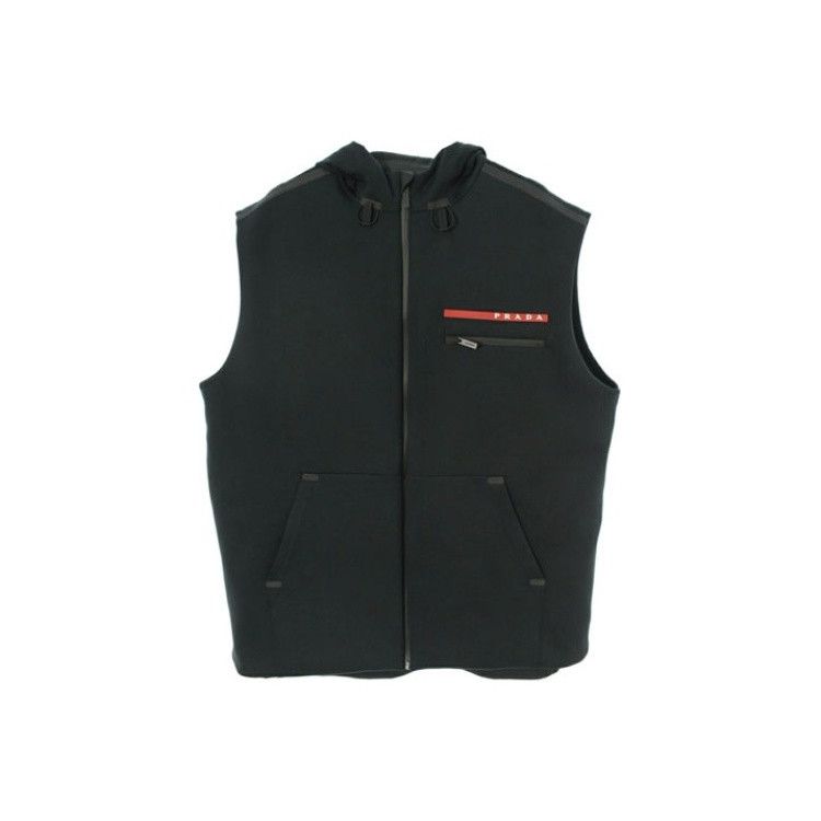 Prada Prada Hooded Jersey Double Vest Size XL Size US XL / EU 56 / 4 - 1 Thumbnail