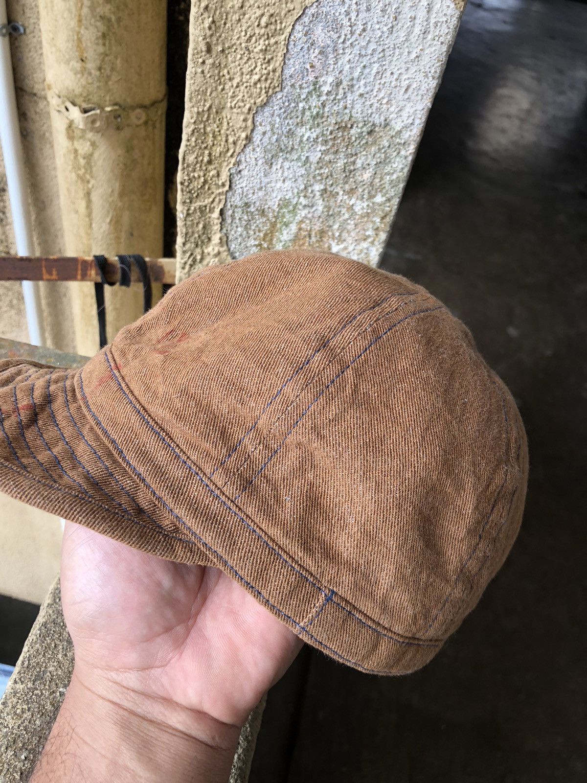 Buzz Rickson's Vintage 90s Buzz Rikson Army Brown Denim Cap Size ONE SIZE - 4 Thumbnail