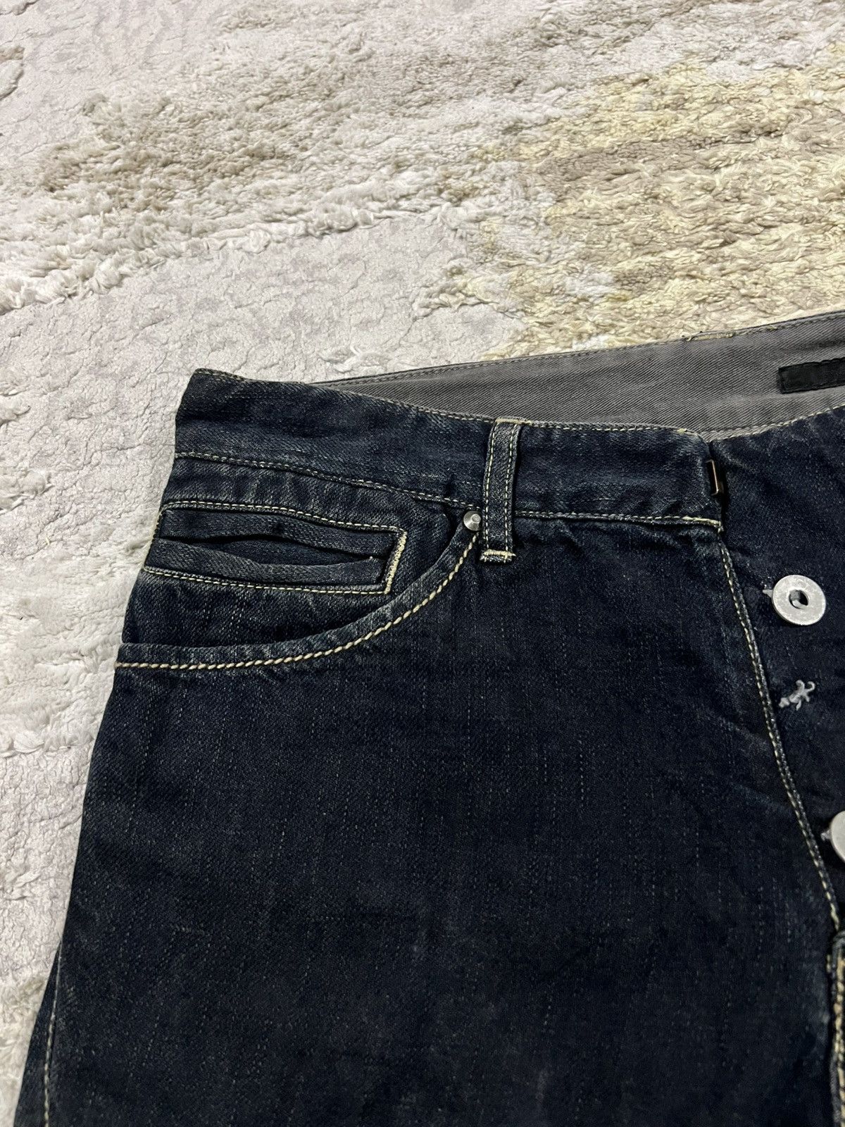 The Viridi-anne The Viridi-Anne J-Curve Post Apocalypse Textured Denim Jeans Size US 30 / EU 46 - 6 Thumbnail