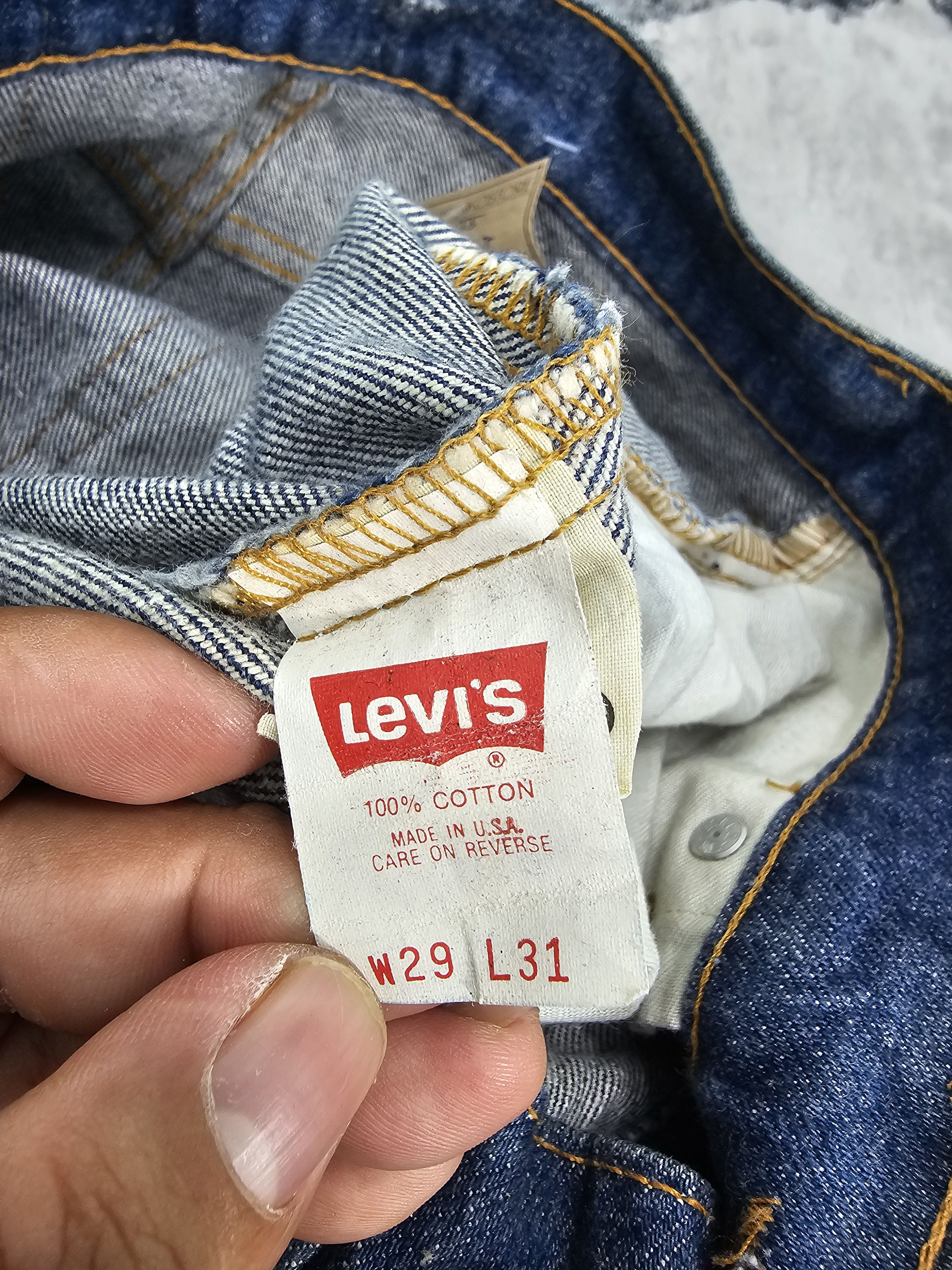 Levi's Vintage Clothing Vtg LEVIS 610 Bleached High Rise Jeans Made In USA L0555 Size 27" / US 4 / IT 40 - 12 Thumbnail