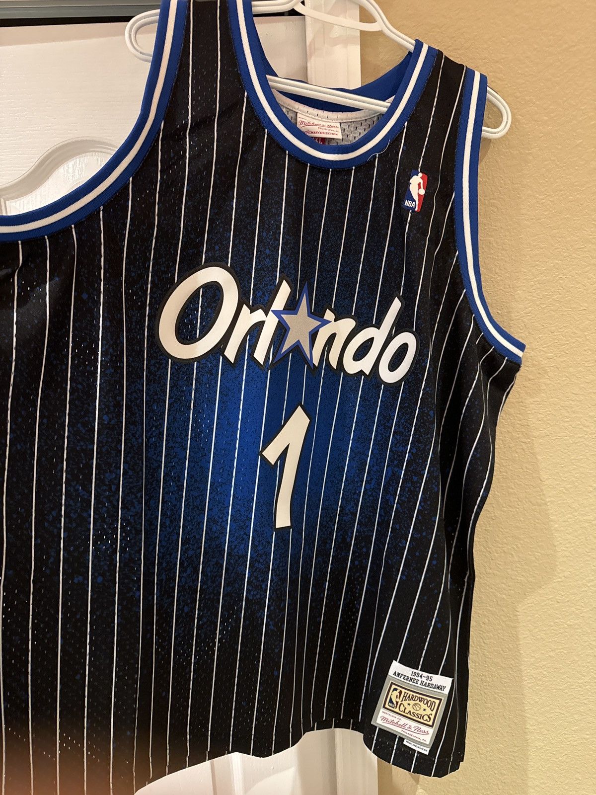 image of Mitchell Ness x Vintage Orlando Magic Penny Hardaway Jersey 1994-95 in Blue, Men's (Size 2XL)