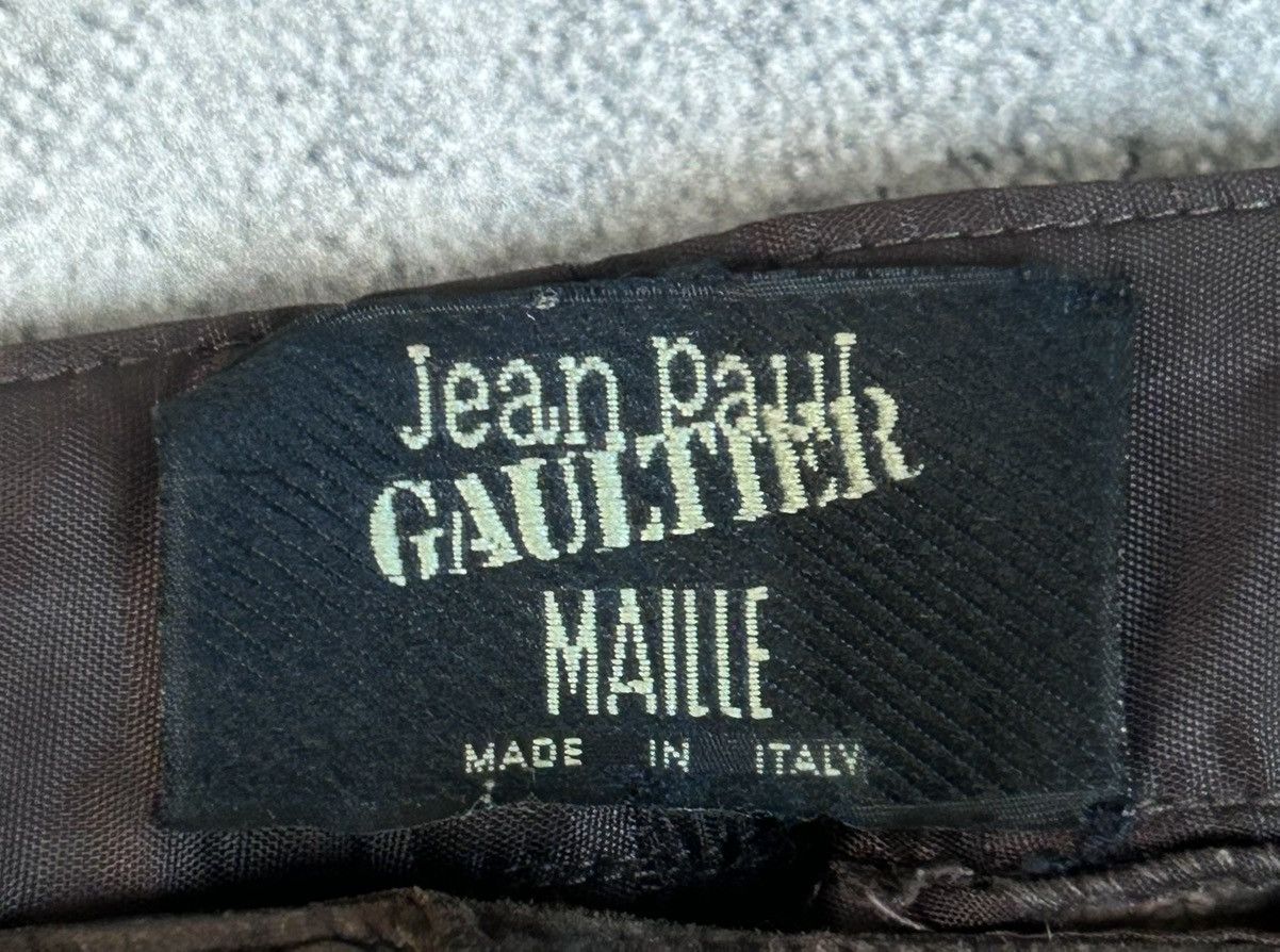 Jean Paul Gaultier RARE Vintage 90s Jean Paul Gaultier Jeans Velvet Brown Pants Size 34" / US 12 / IT 48 - 8 Thumbnail