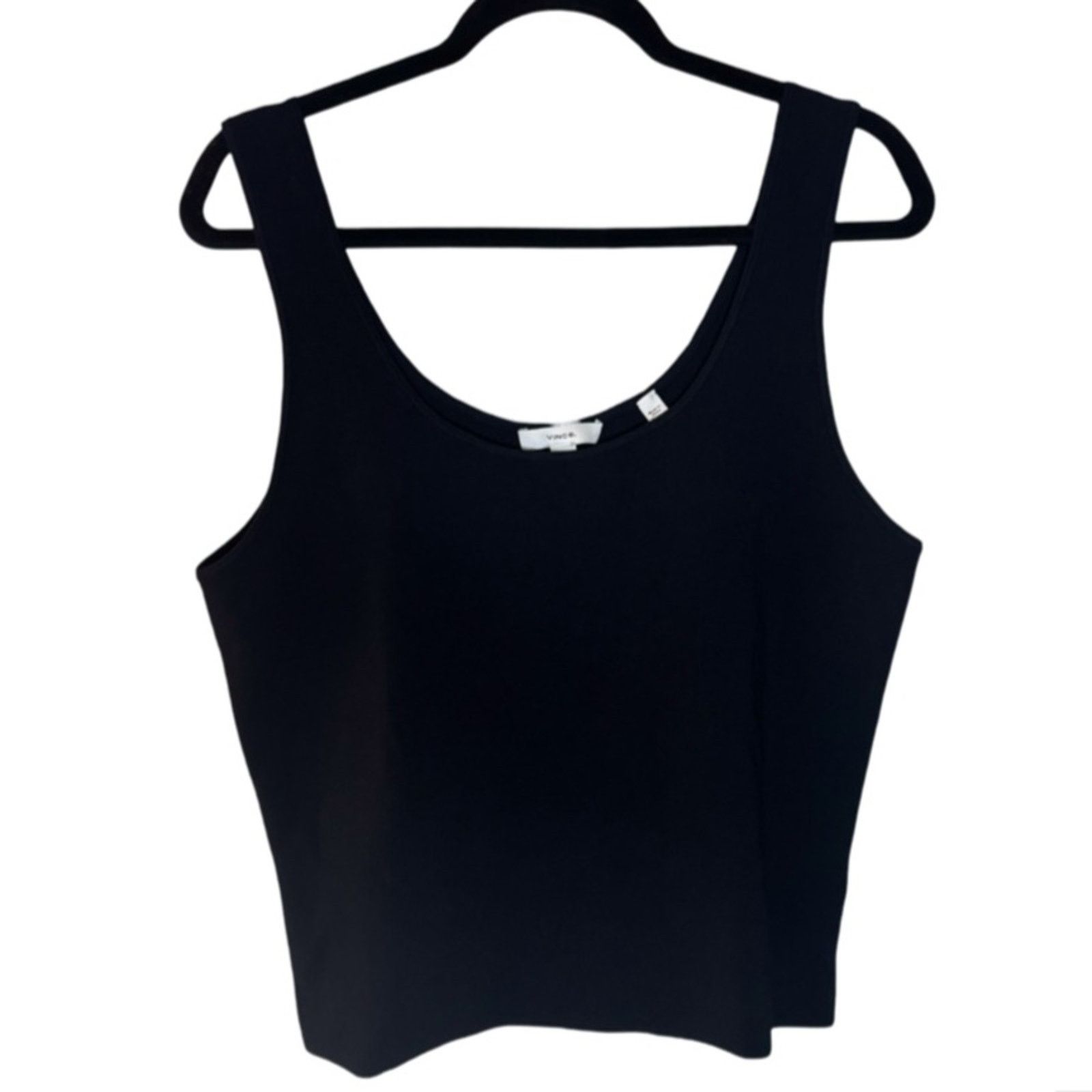 Vince Vince Scoop Neck Tank Top - Black Size XL Size XL / US 12-14 / IT 48-50 - 3 Thumbnail
