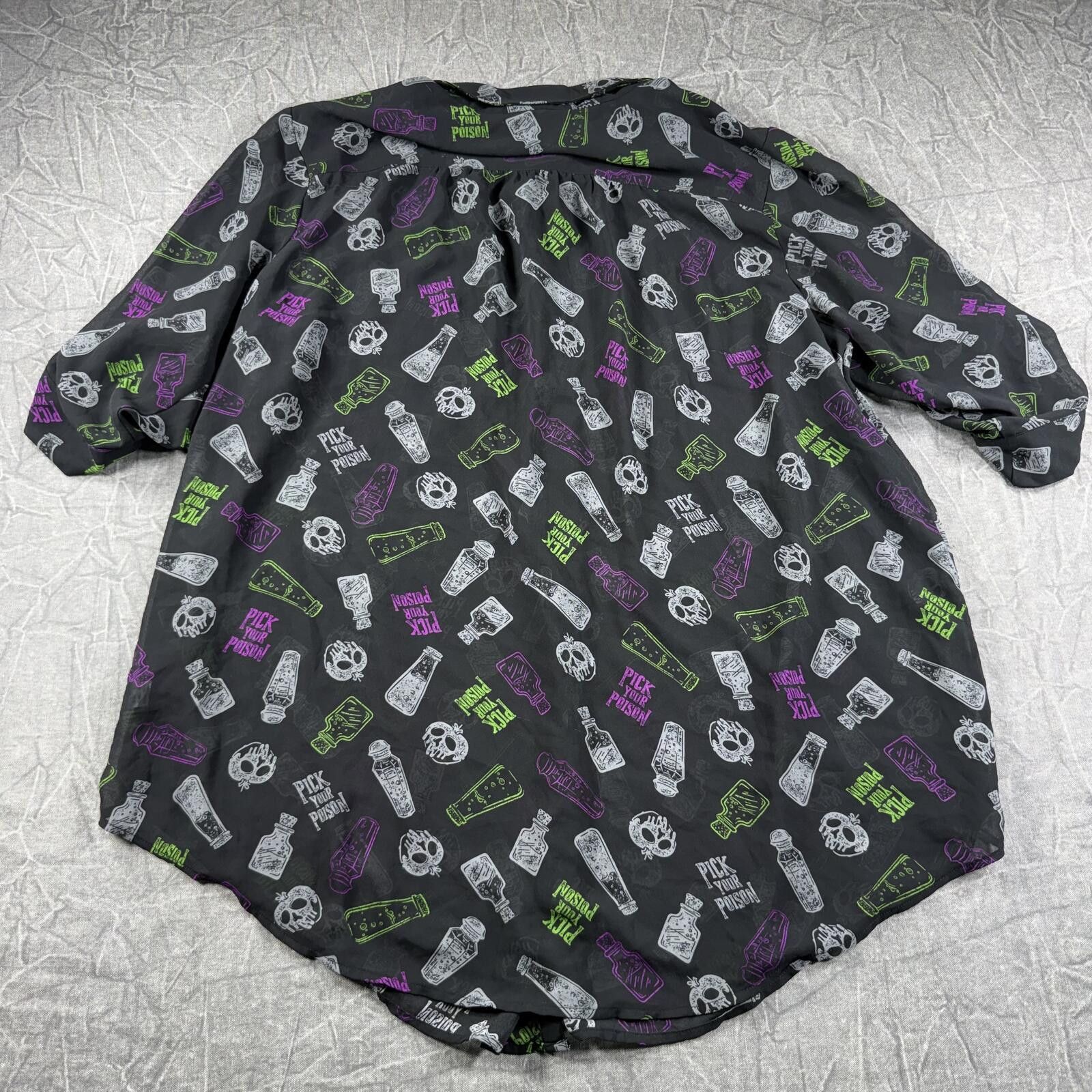 Disney Disney Shirt Women's 2 Black Villains Pick Your Poison Size ONE SIZE - 4 Thumbnail