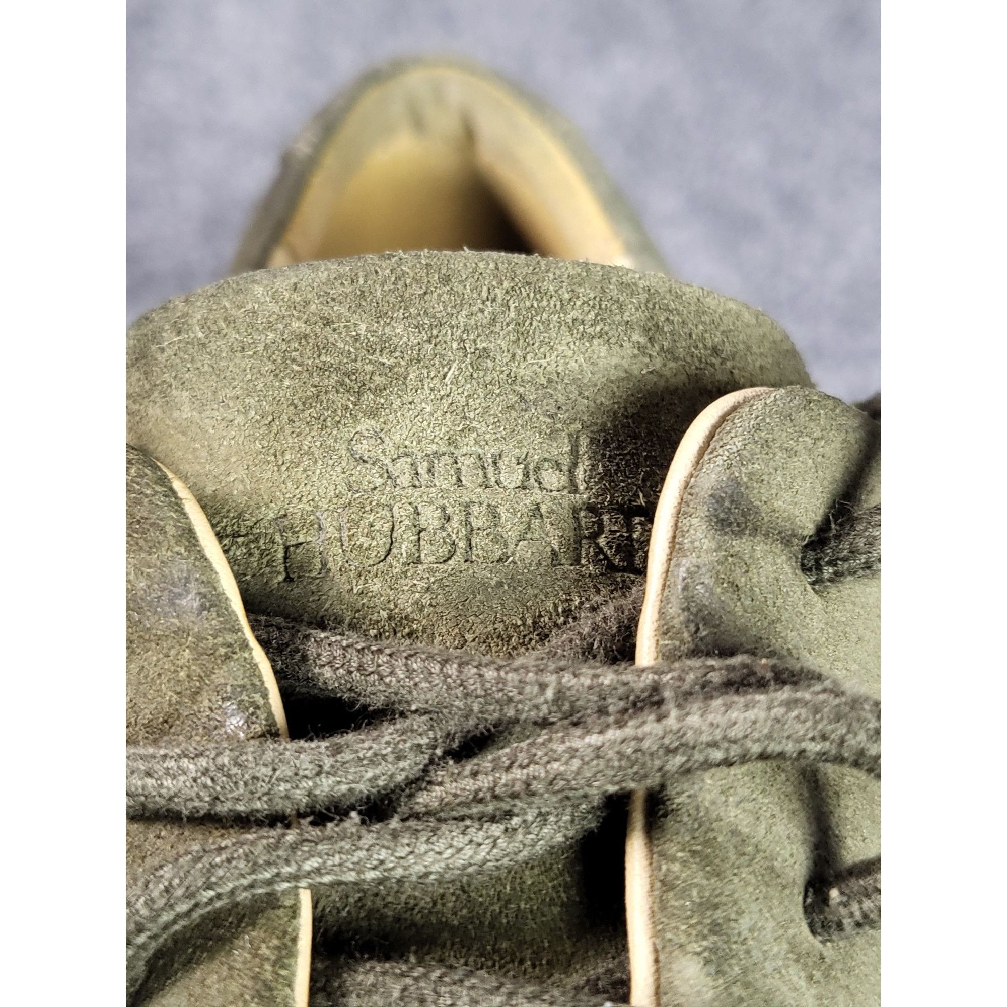 Samuel Hubbard Samuel Hubbard The Bucks Plain Toe Derby Men Sz 12 Green Nub Size US 12 / EU 45 - 4 Thumbnail