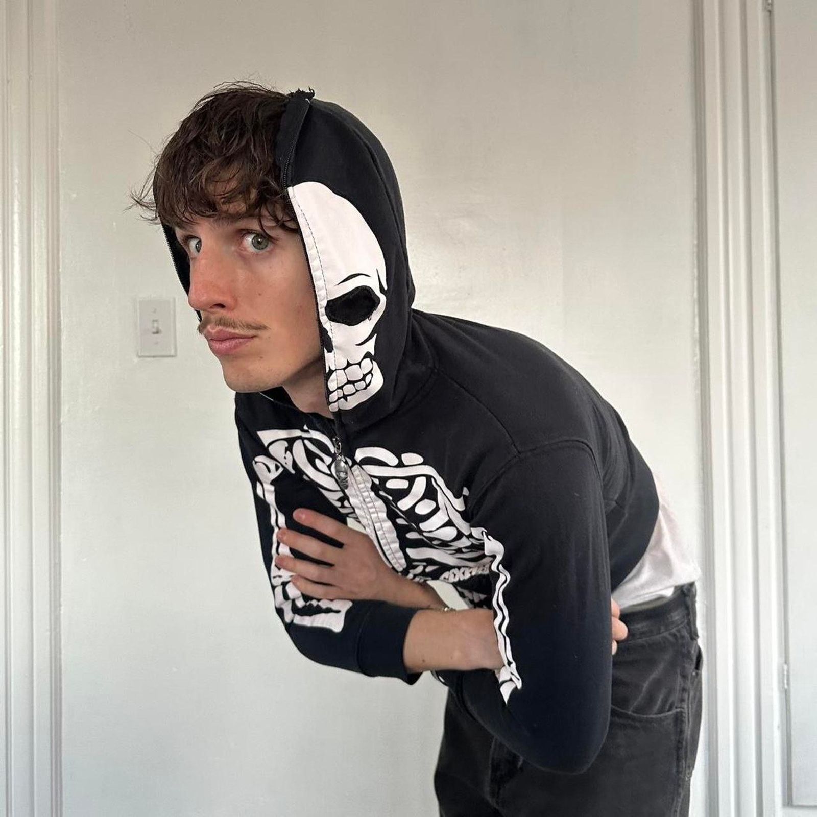 Vintage Vintage Y2K Skull Youth Six Flags Zip Hoodie Sweatshirt Size US XXS / EU 40 - 8 Thumbnail