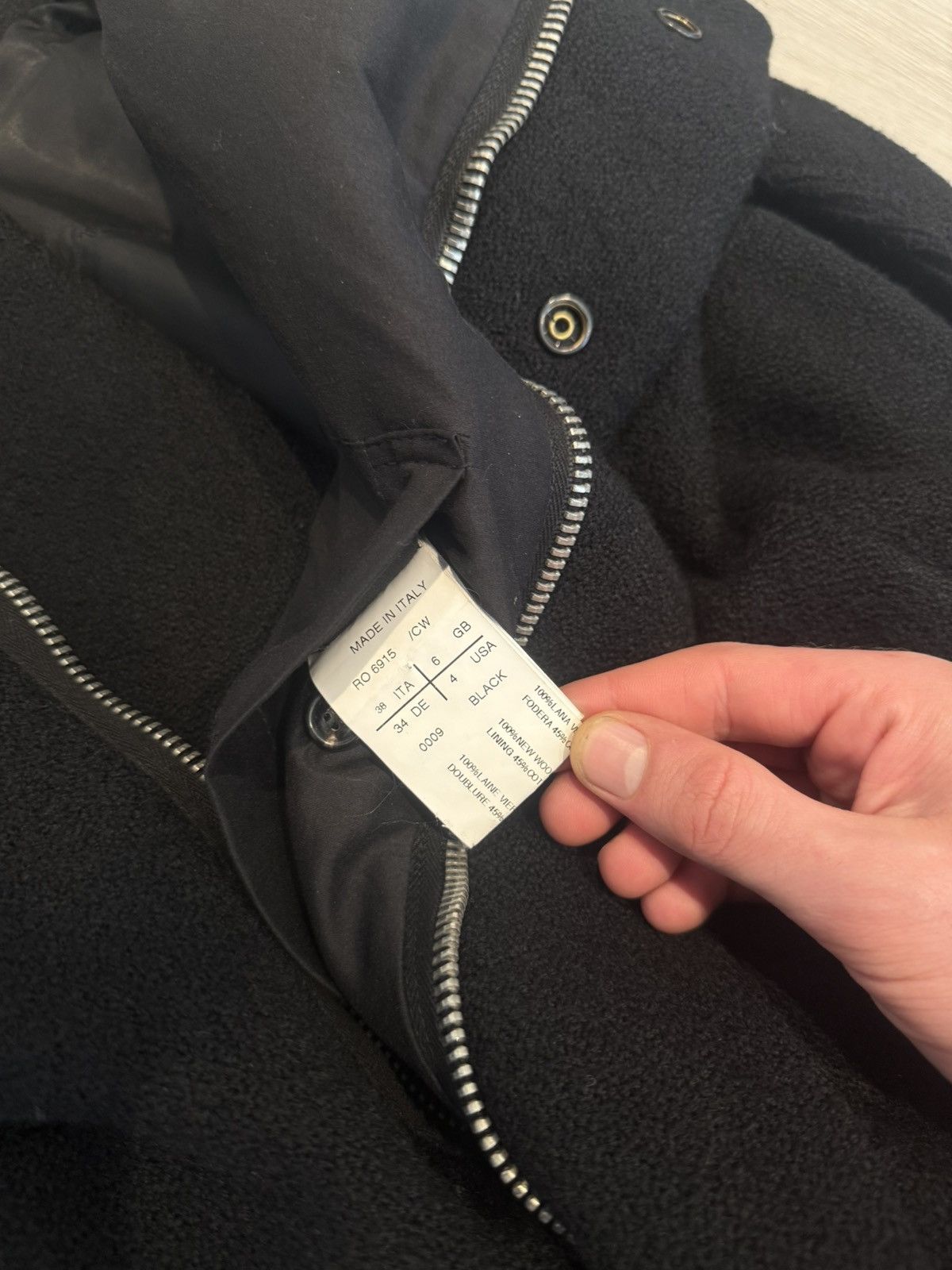 Rick Owens runway f/w 2011 wool silk blend long coat!! Size US S / EU 44-46 / 1 - 7 Thumbnail