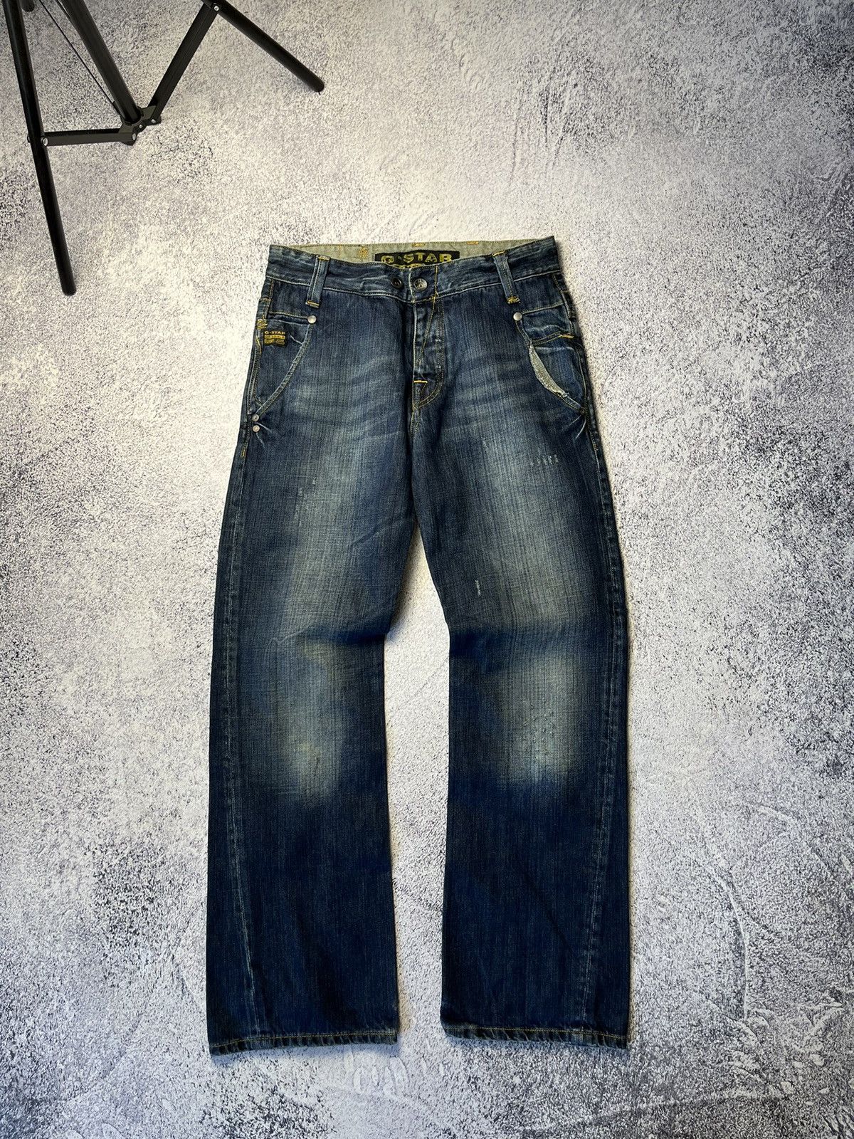 Vintage G Star Raw Denim Streetwear Jeans Japanese Y2K 32