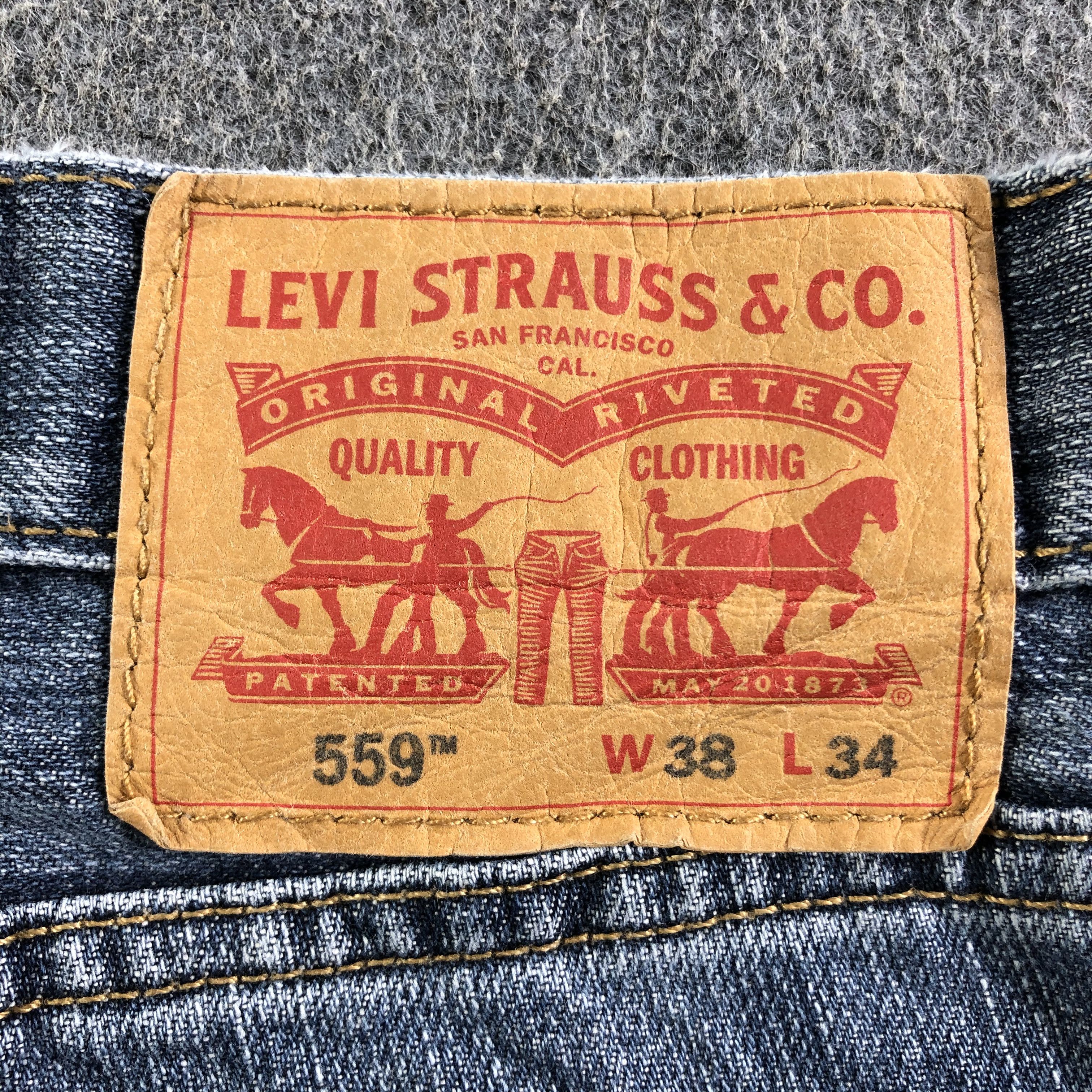 Levi's Vintage Blue Wash Levis 559 Jeans-J3393 Size US 40 / EU 56 - 5 Thumbnail