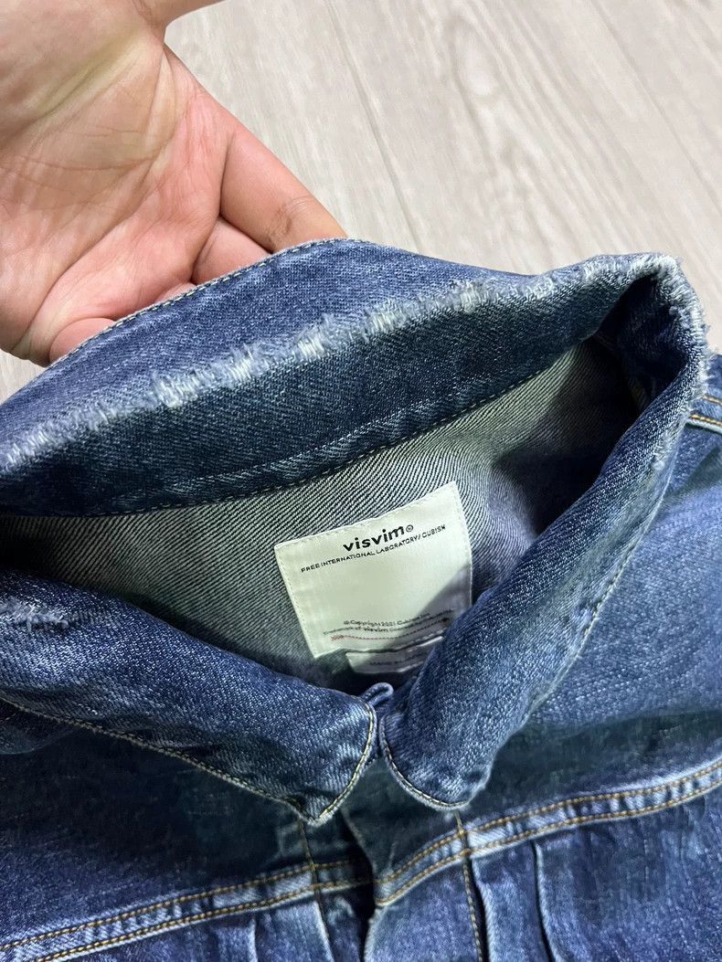 Visvim VISVIM SS 101XX JKT DMGD-1010 Washed denim jacket-2506 Size US XL / EU 56 / 4 - 3 Thumbnail