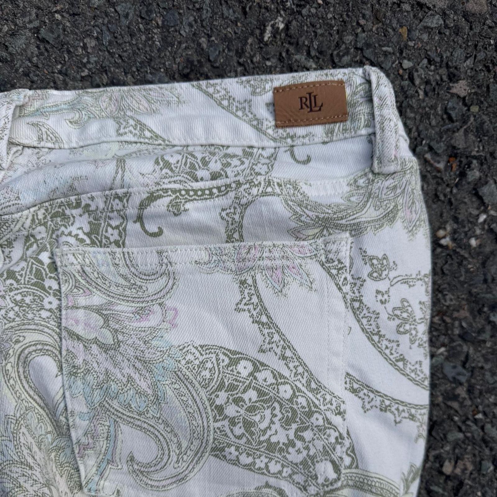 Ralph Lauren Ralph Lauren Women’s White Floral Jeans – Size 8 Size 30" / US 8 / IT 44 - 4 Thumbnail