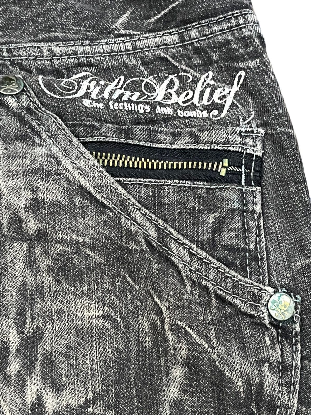 Le Grande Bleu (L.G.B.) Vintage Double Focus Punk Denim Size US 31 - 12 Thumbnail