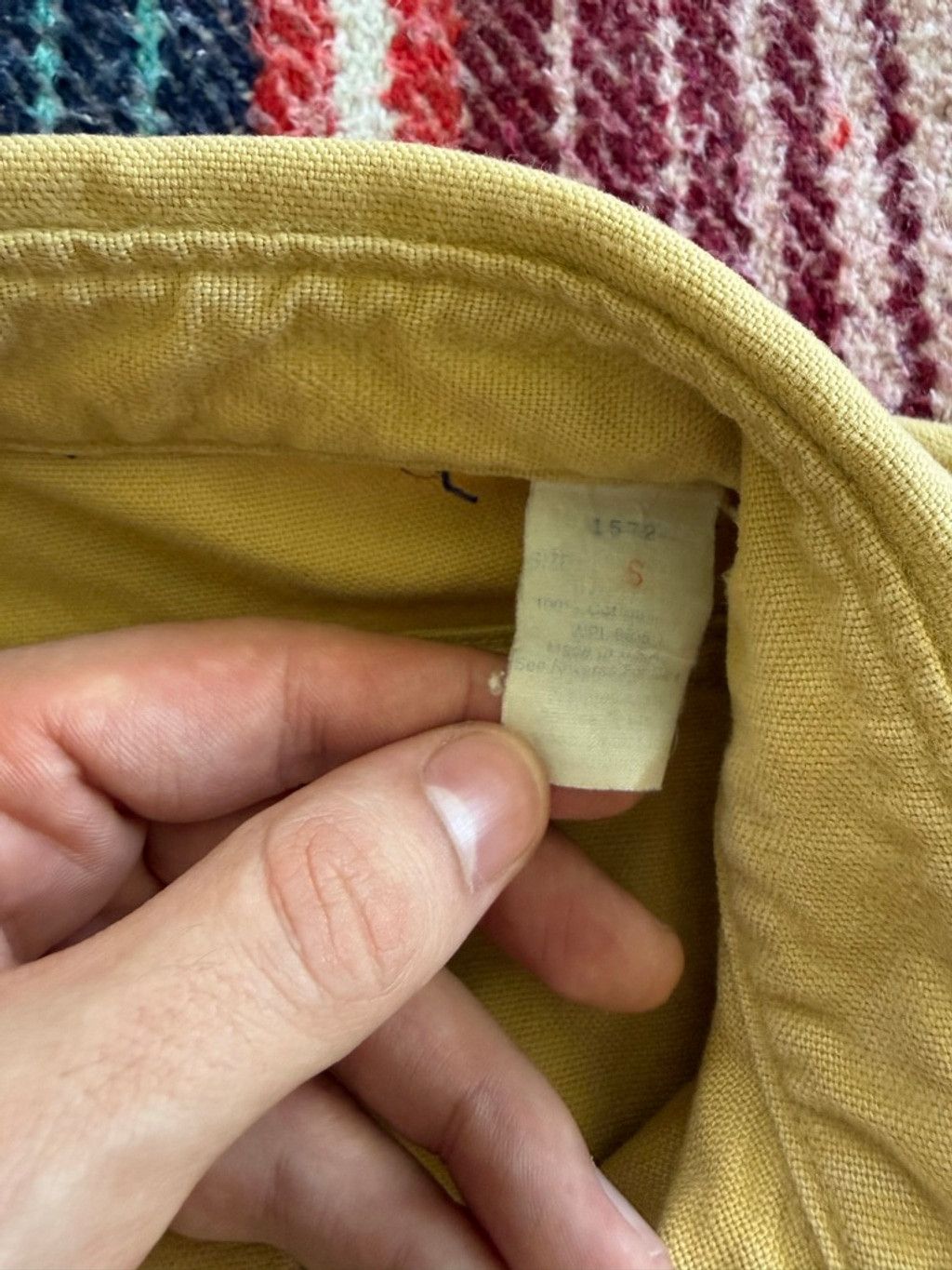L.L. Bean 70s LL Bean Yellow Chamois Shirt S Size US S / EU 44-46 / 1 - 5 Thumbnail