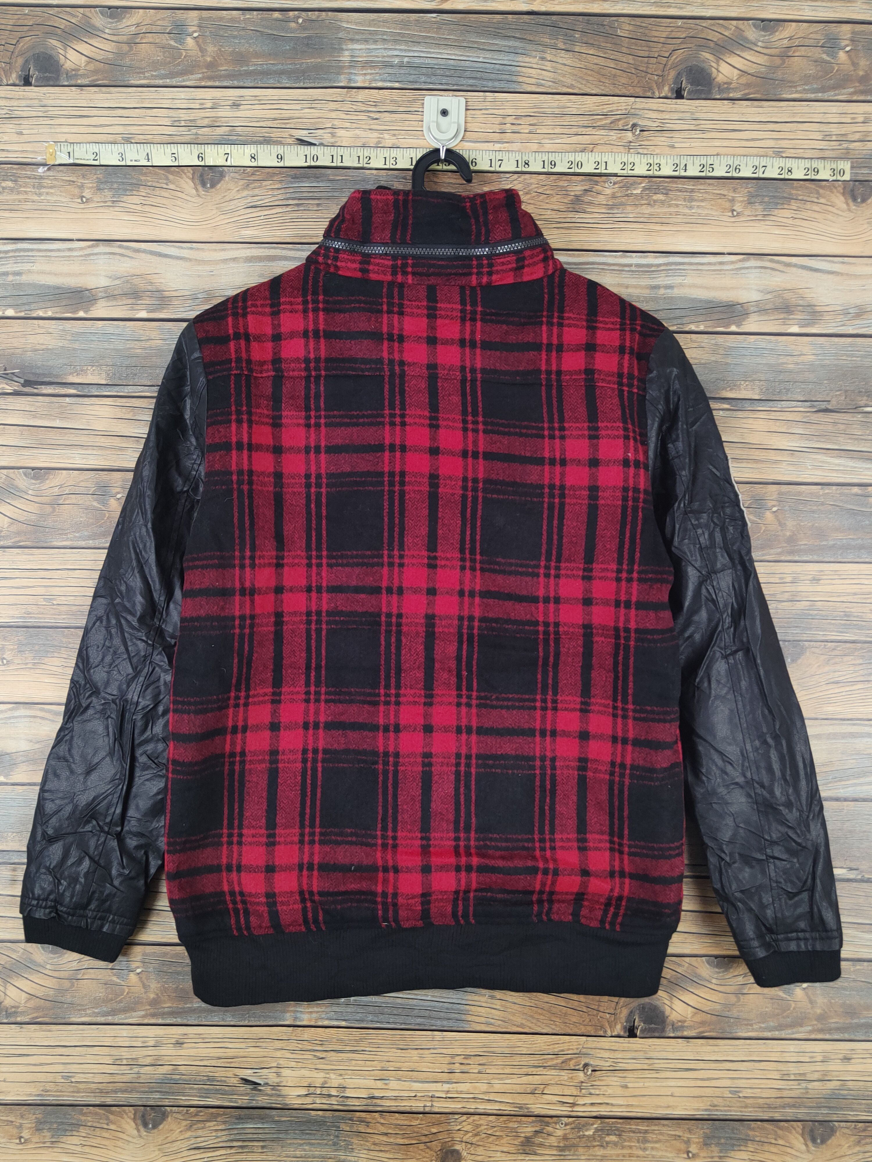 Japanese Brand × Vintage Ba-tsu Studio Red Black checkered Jackets #W1112 Size US S / EU 44-46 / 1 - 10 Thumbnail