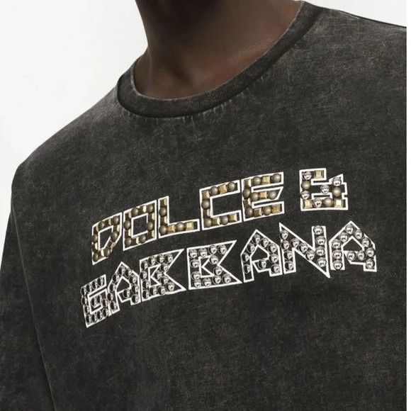 Dolce & Gabbana Dolce & Gabbana stud-embellished T-shirt - NEW WITH TAGS Size US L / EU 52-54 / 3 - 1 Thumbnail