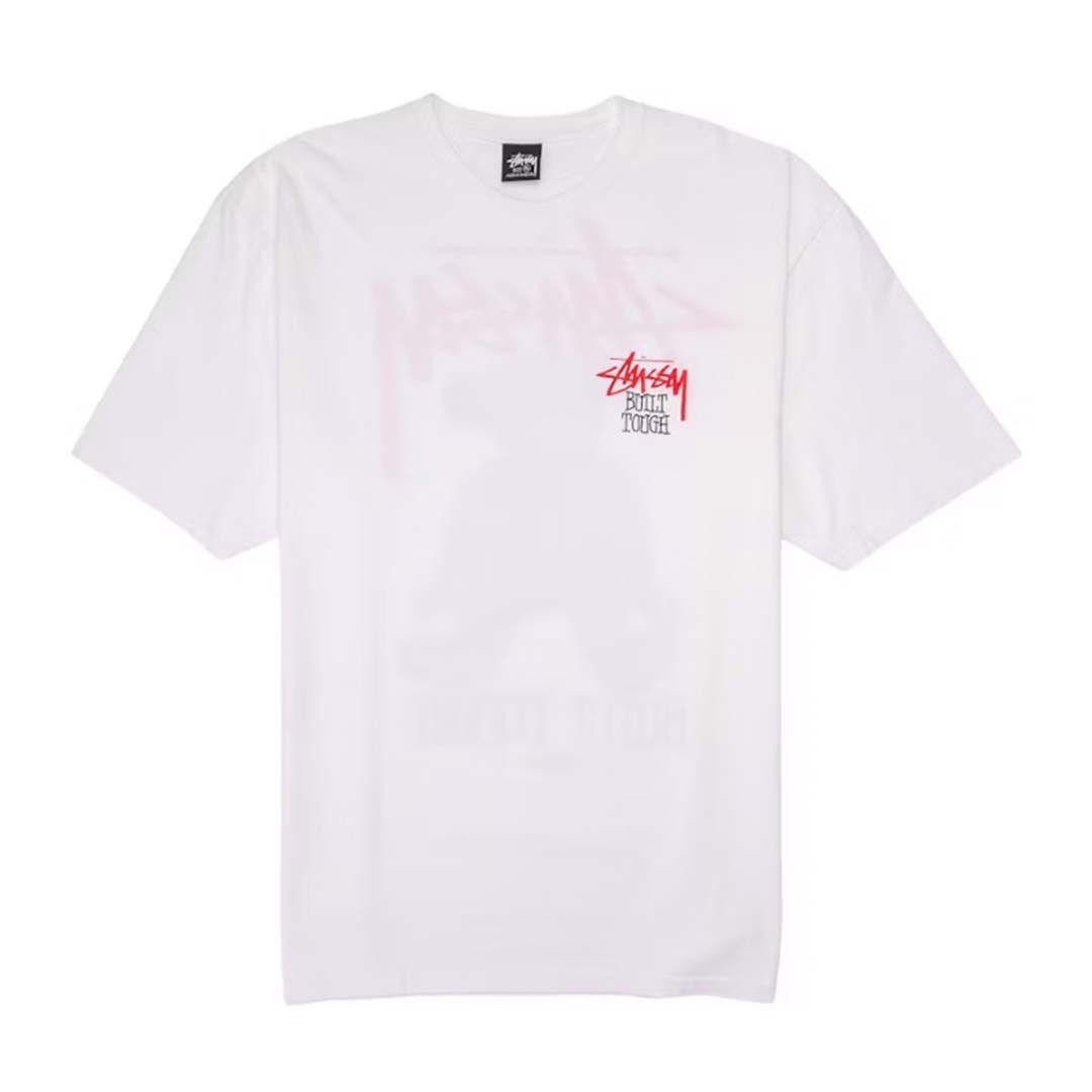Stussy Built Tough White Tee Size US XL / EU 56 / 4 - 1 Thumbnail