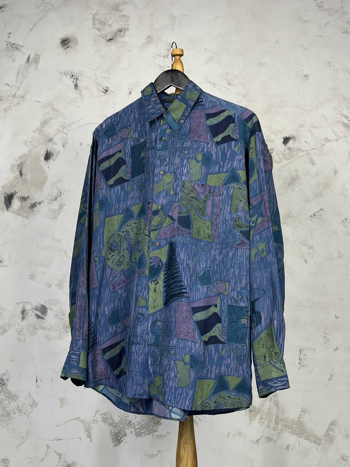 Marks & Spencer Vintage Marks & Spencer Silk Shirt Size L - XL Size US L / EU 52-54 / 3 - 1 Thumbnail